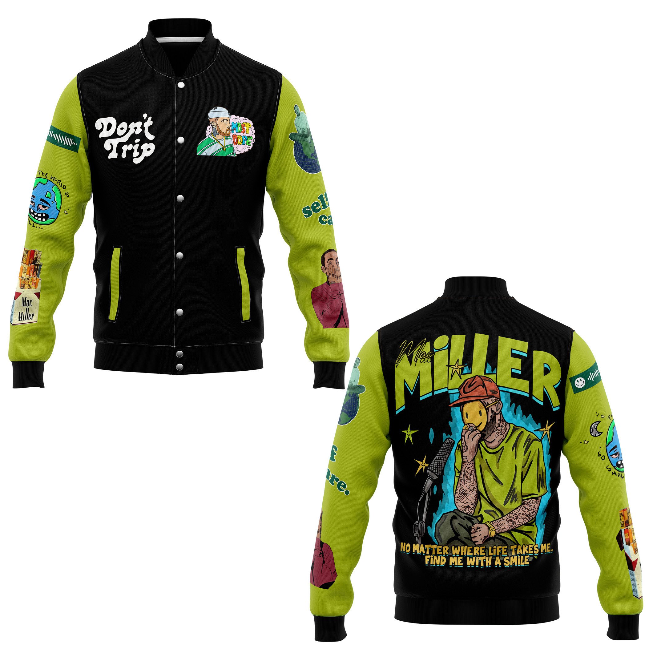 Mac Miller New Bomber Baseball Jacket For Fan