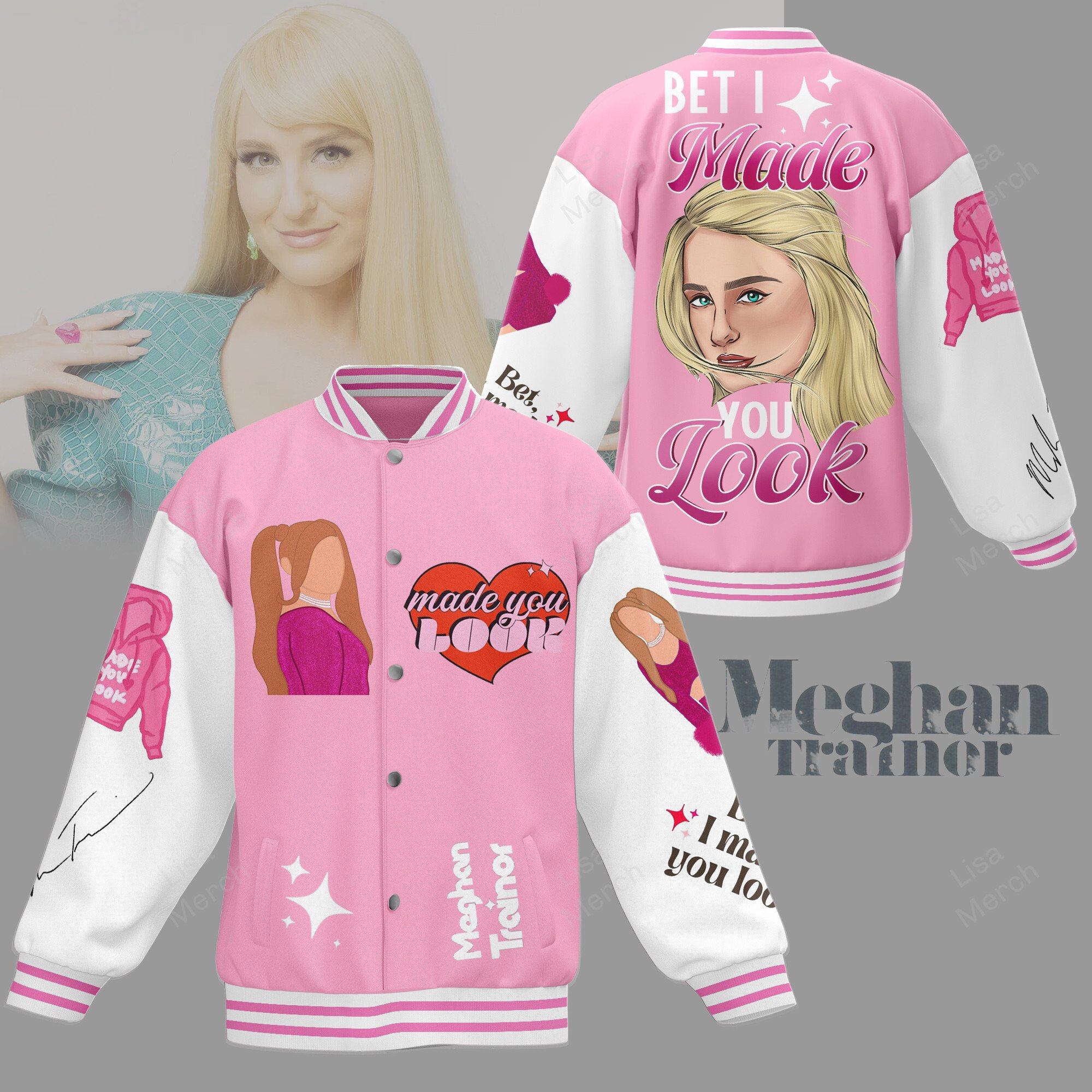 Meghan Trainor New Bomber Baseball Jacket For Fan