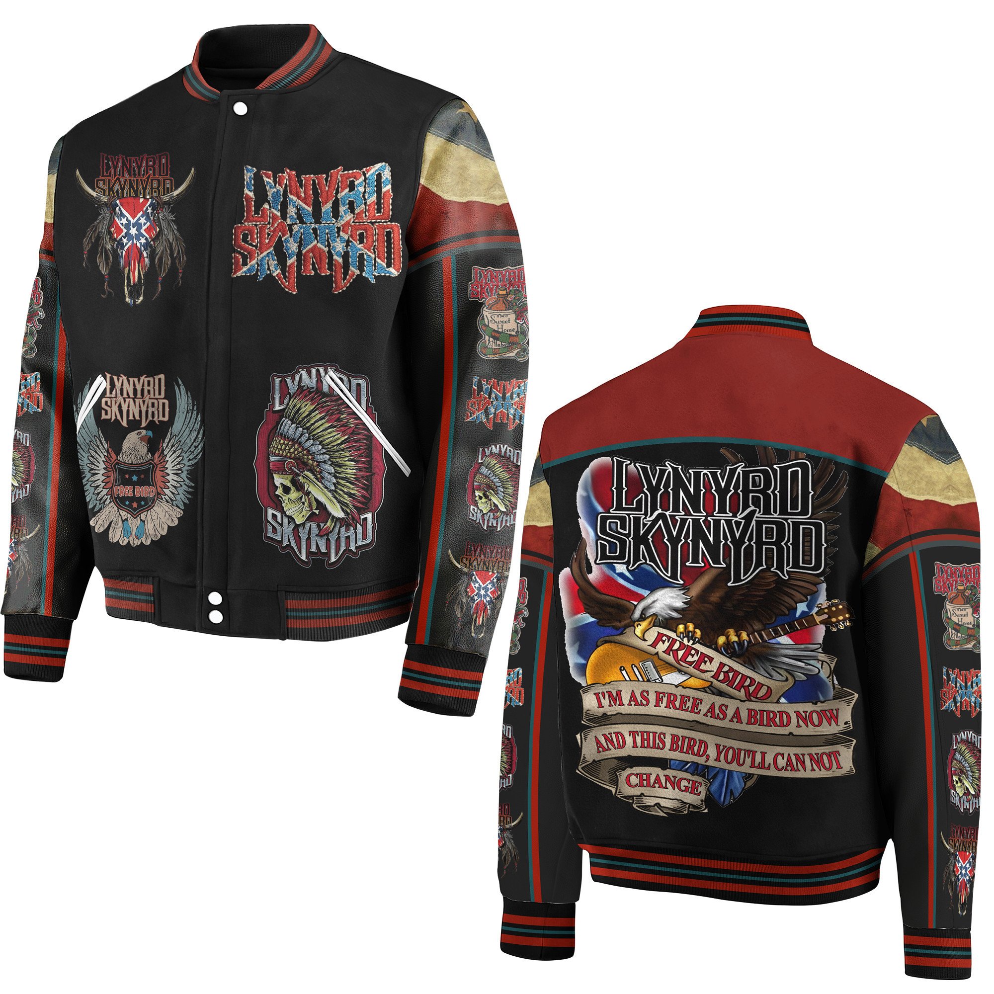 Lynyrd Skynyrd New Bomber Baseball Jacket For Fan