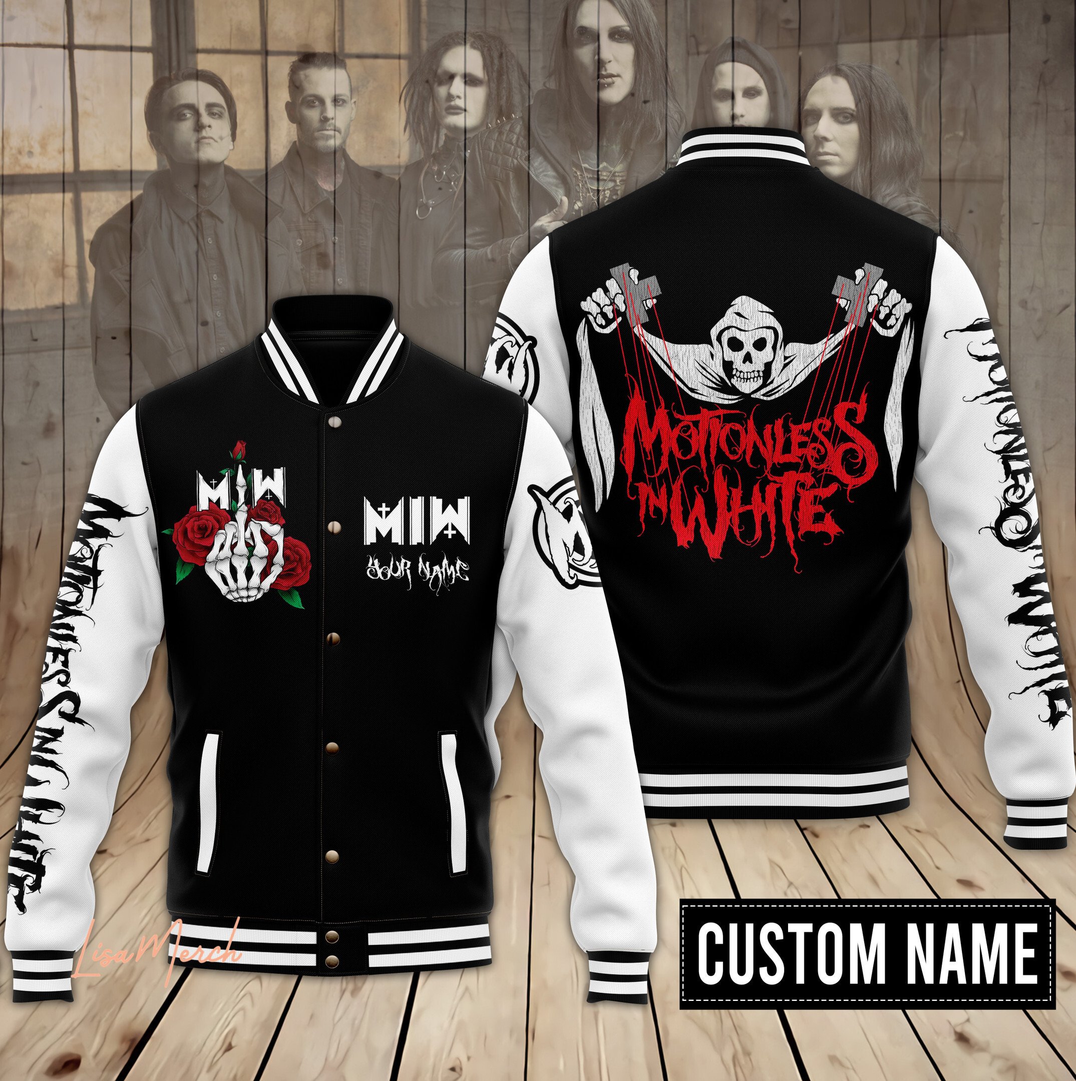 Motionless In White New Bomber Baseball Jacket For Fan