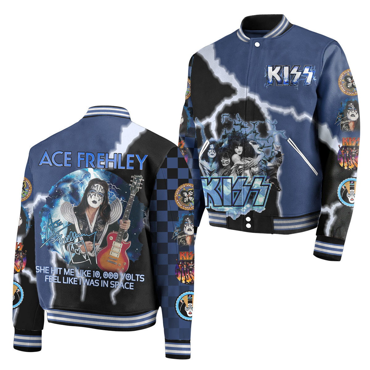 Kiss New Bomber Baseball Jacket For Fan