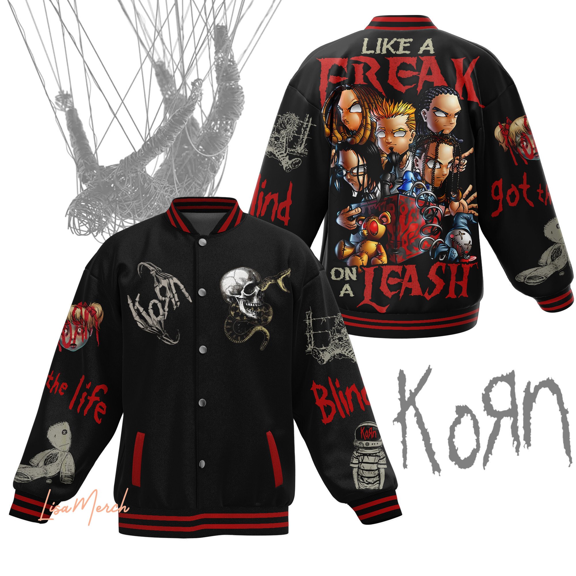 Korn New Bomber Baseball Jacket For Fan