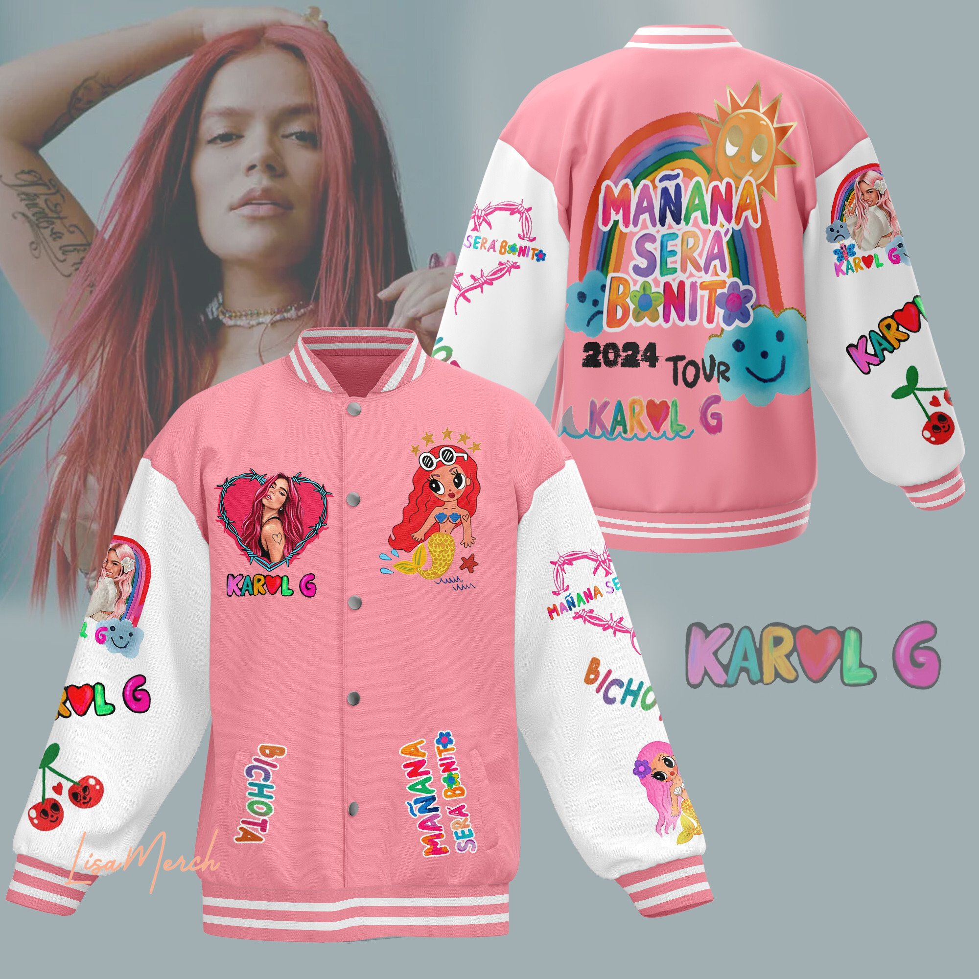 Karol G New Bomber Baseball Jacket For Fan