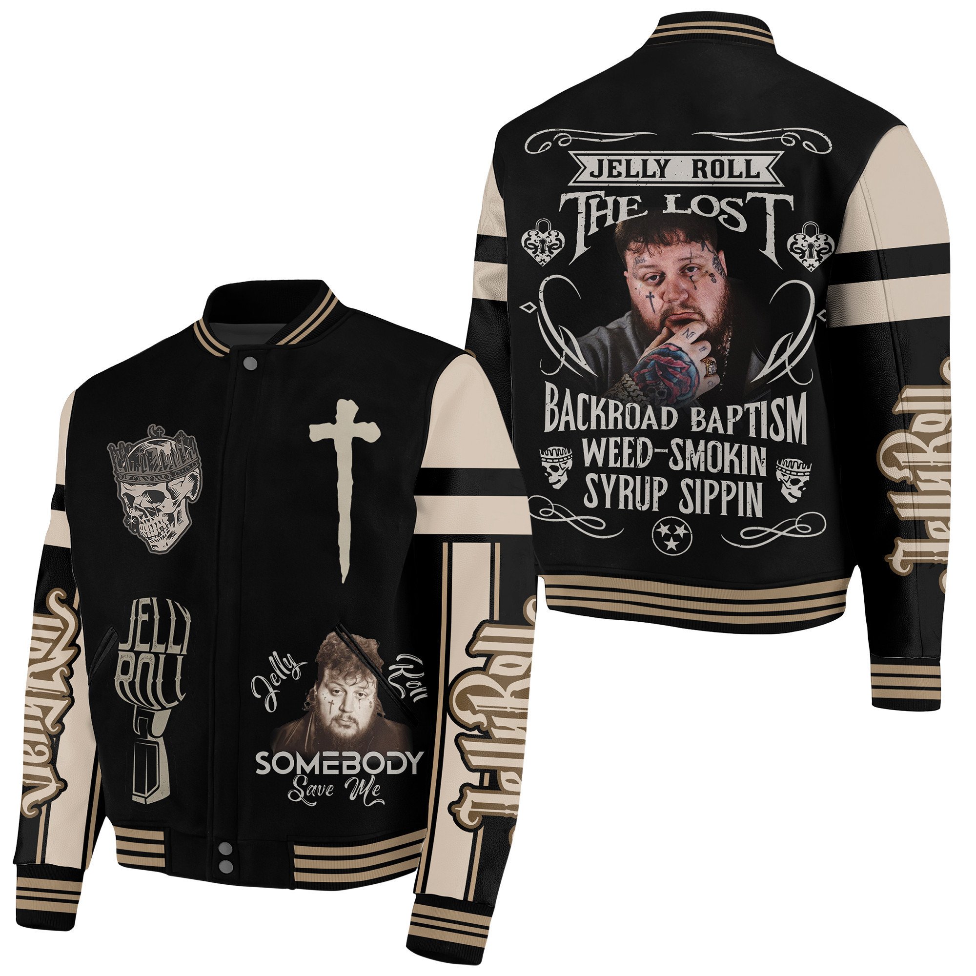 Jelly Roll New Bomber Baseball Jacket For Fan