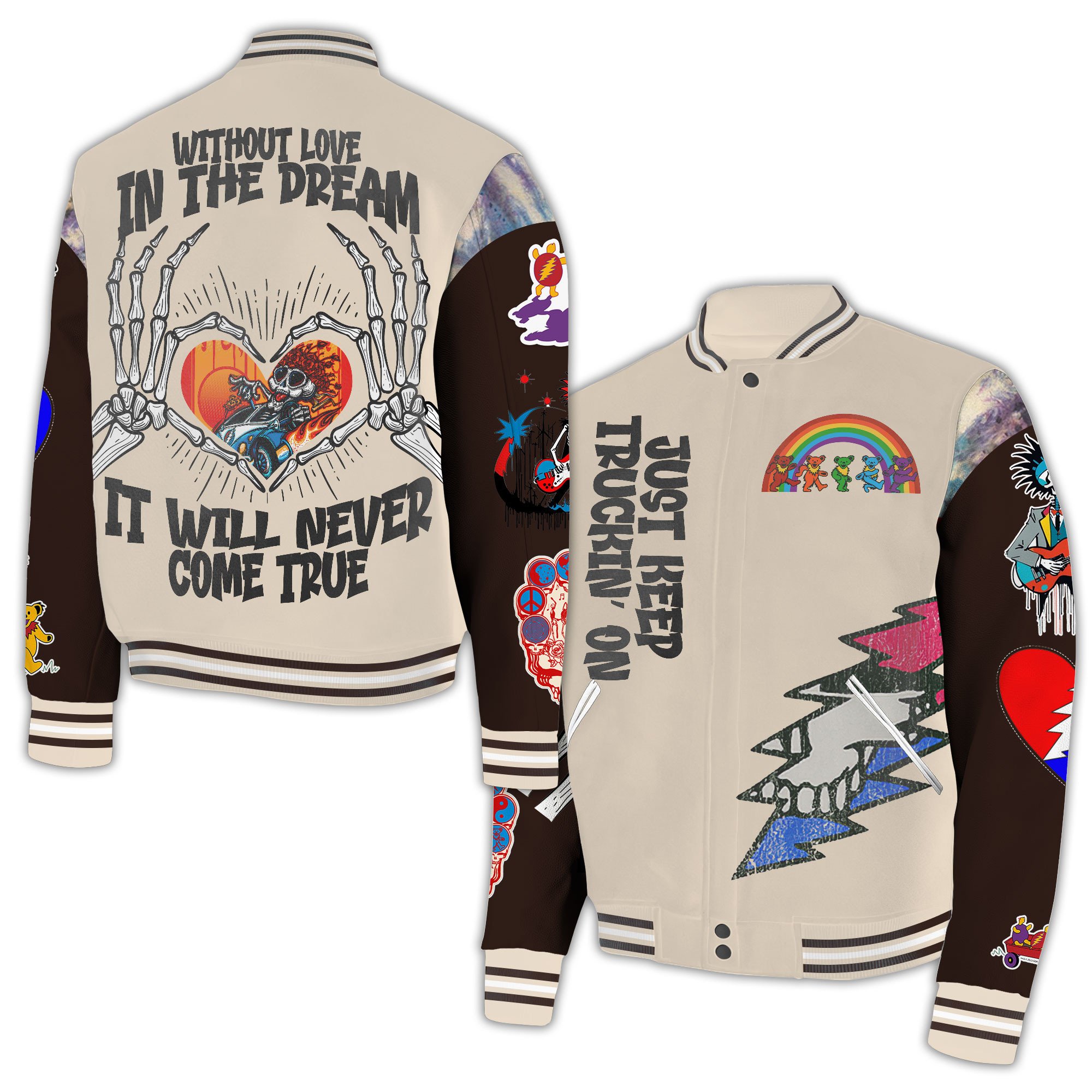 Grateful Dead New Bomber Baseball Jacket For Fan