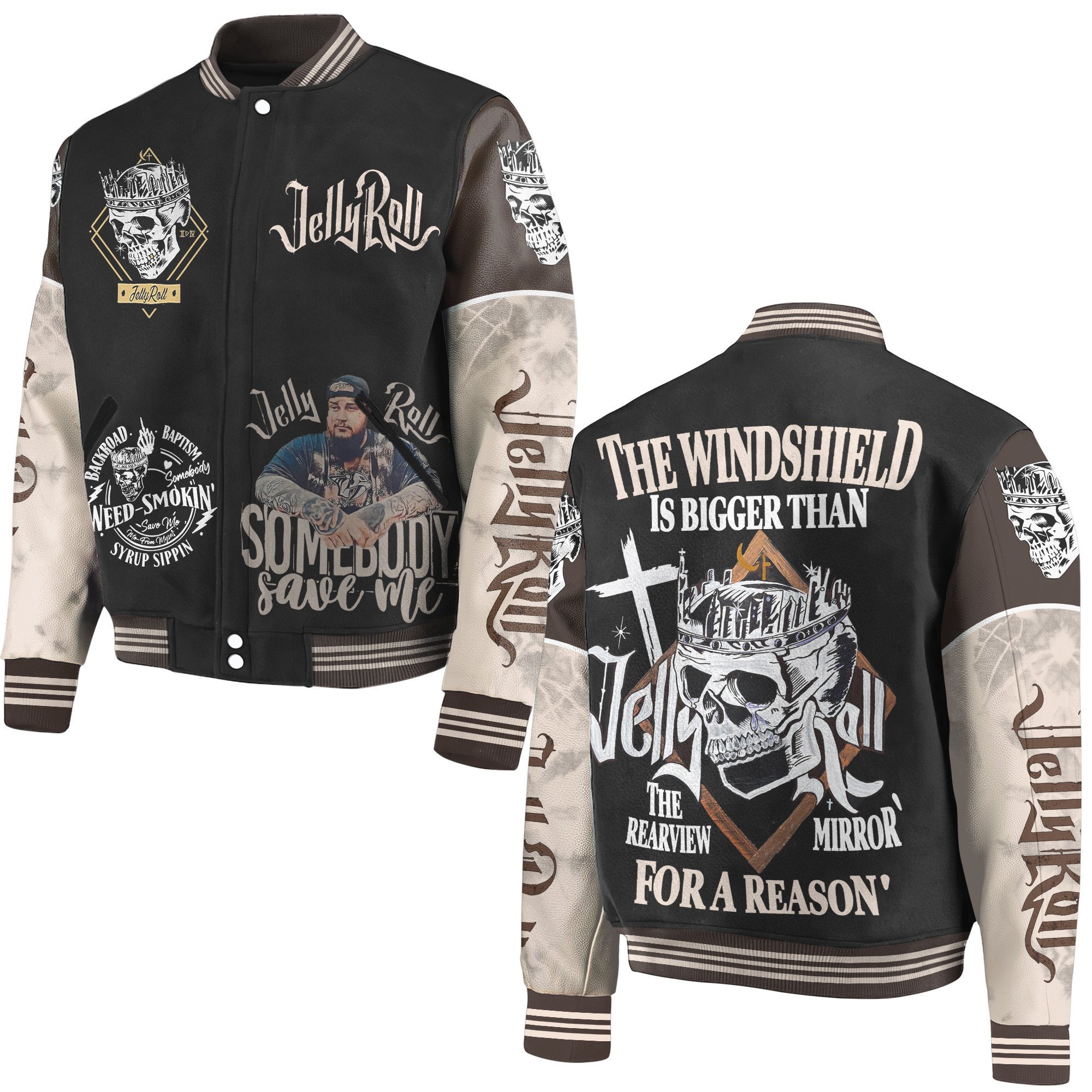 Jelly Roll New Bomber Baseball Jacket For Fan
