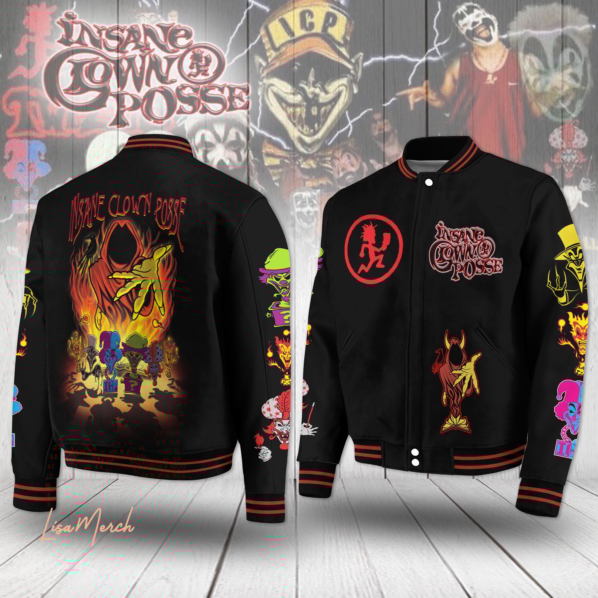 Insane Clown Possenew Bomber Baseball Jacket For Fan
