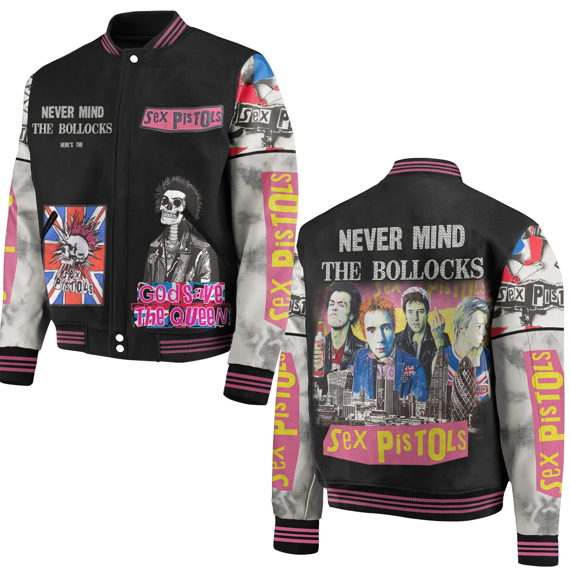 Sex Pistols New Bomber Baseball Jacket For Fan