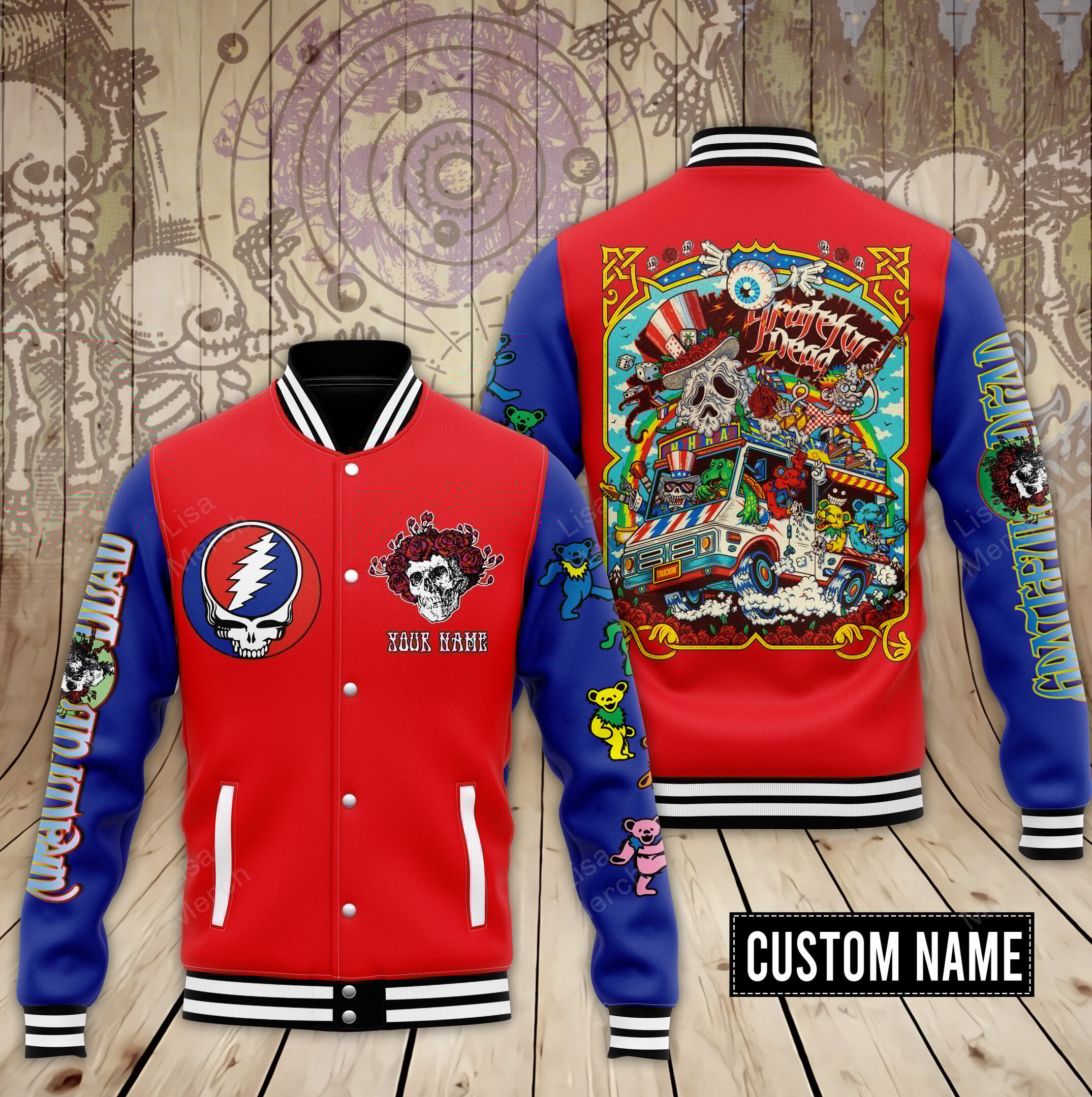 Grateful Dead New Bomber Baseball Jacket For Fan