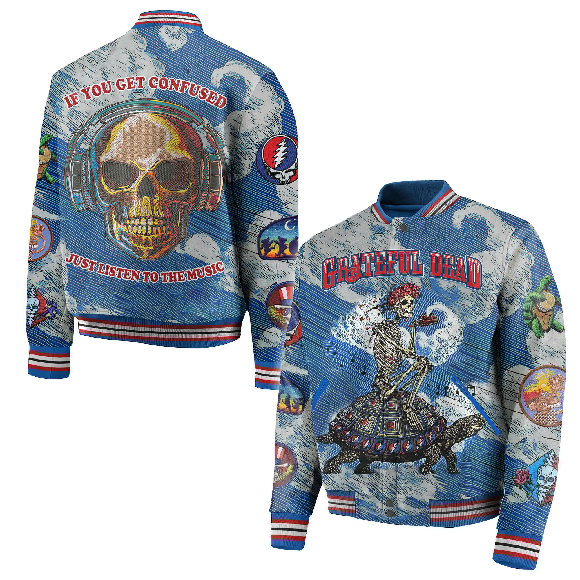 Grateful Dead New Bomber Baseball Jacket For Fan