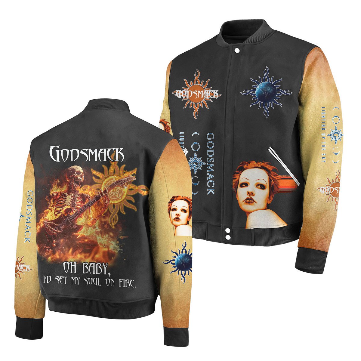 Godsmack New Bomber Baseball Jacket For Fan