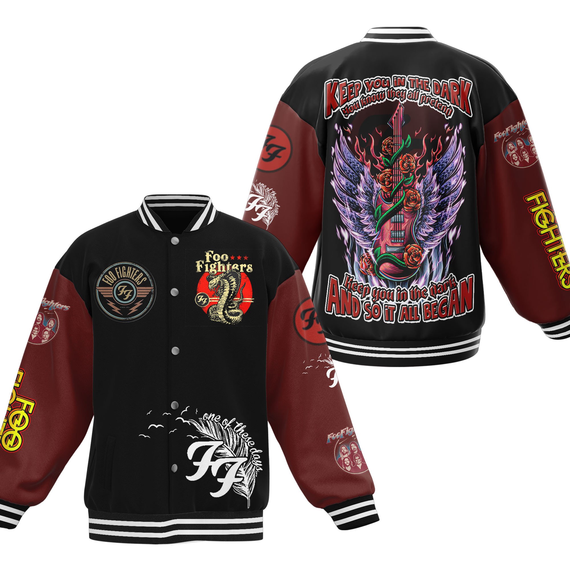 Foo Fighters New Bomber Baseball Jacket For Fan
