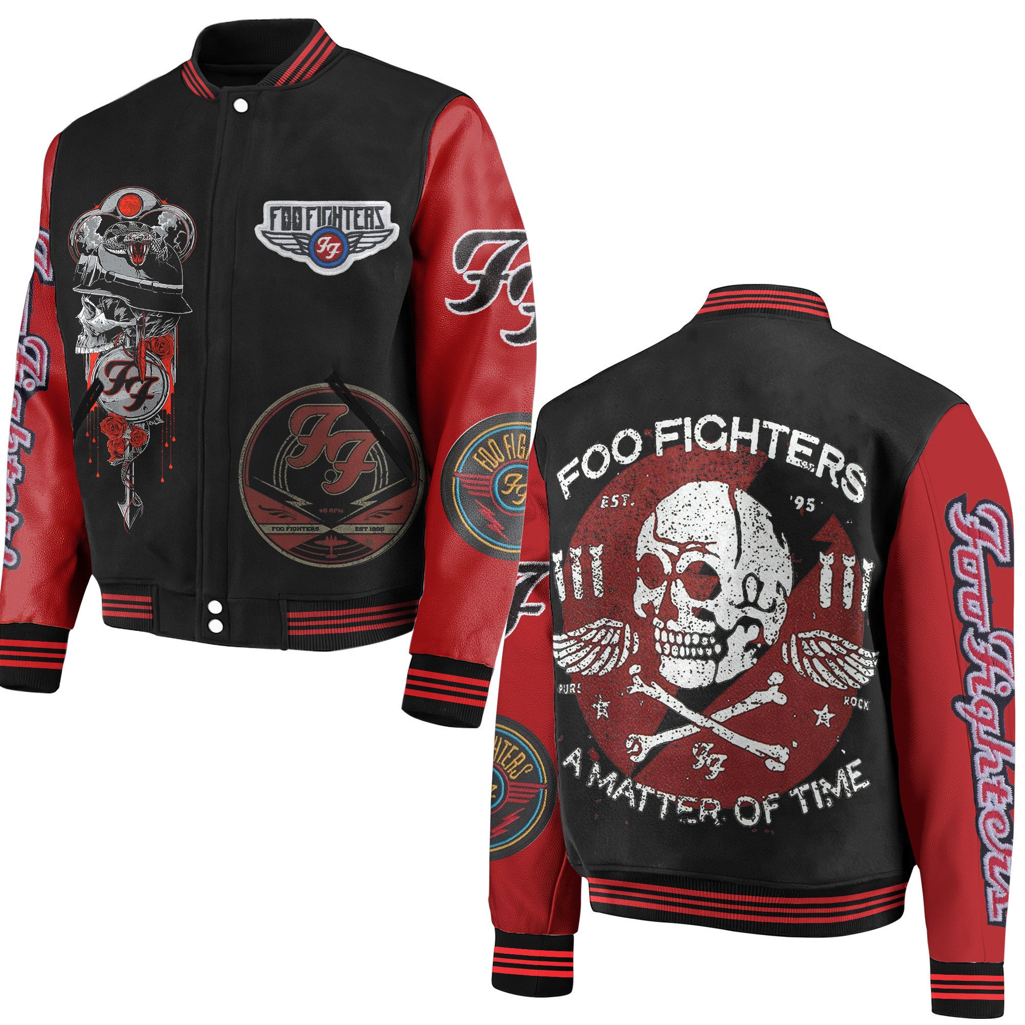 Foo Fighters New Bomber Baseball Jacket For Fan