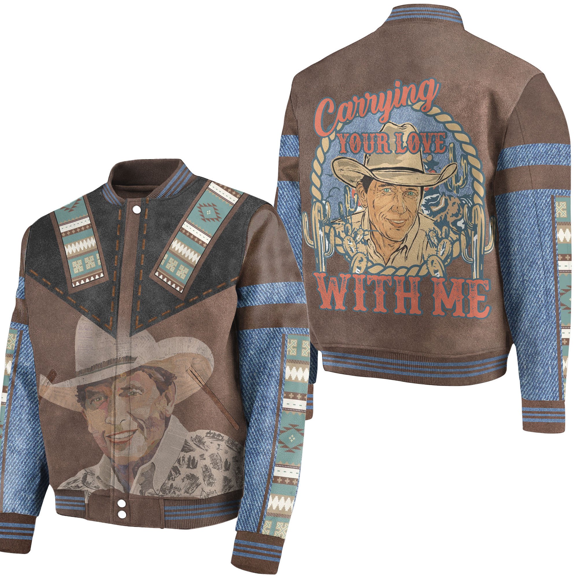 George Strait New Bomber Baseball Jacket For Fan