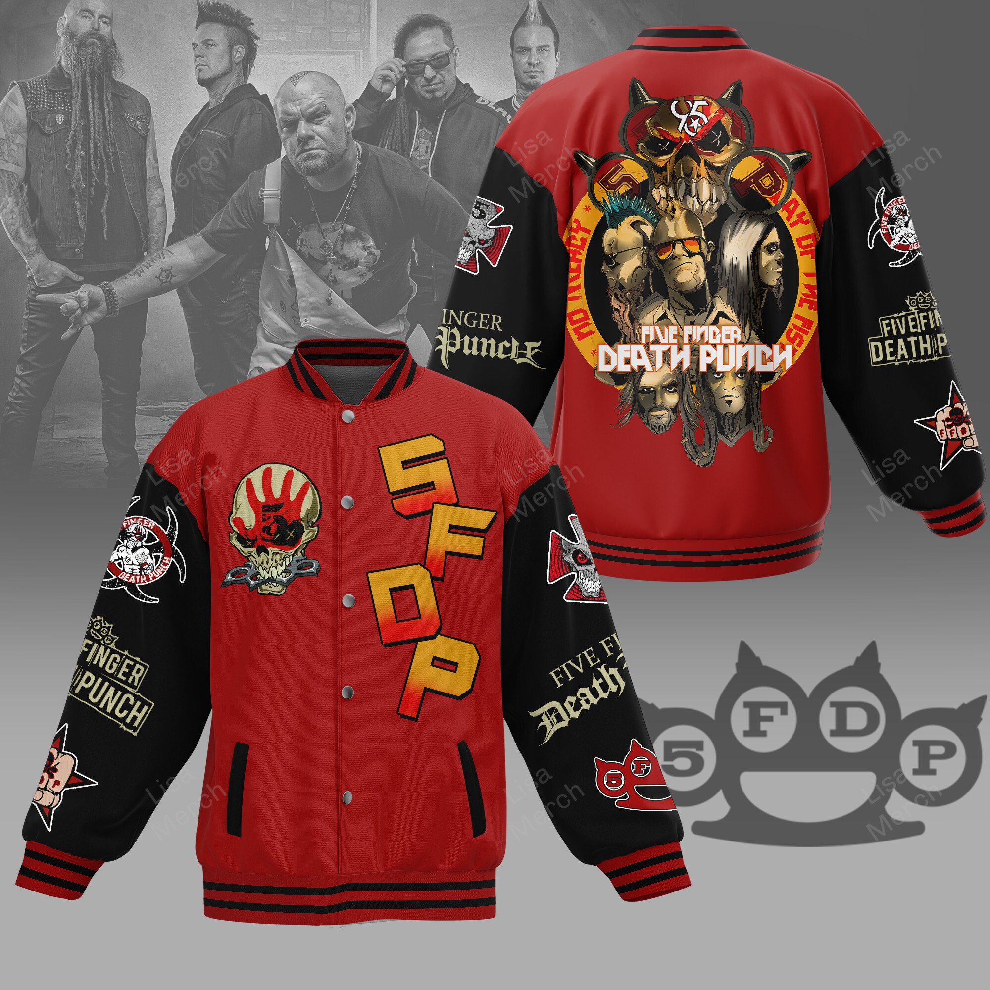Five Finger Death Punch New Bomber Baseball Jacket For Fan
