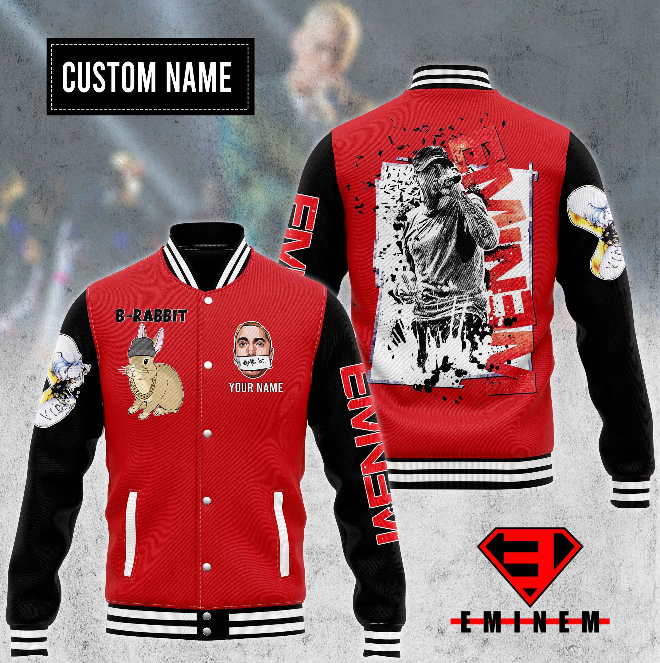 Eminem New Bomber Baseball Jacket For Fan