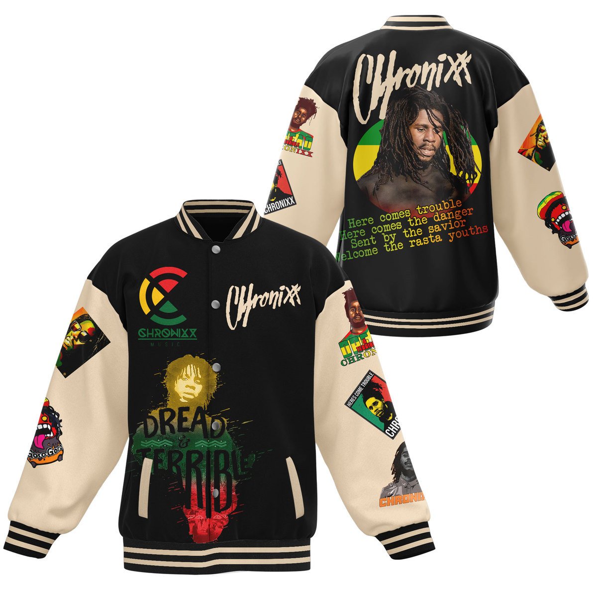 Chronixx New Bomber Baseball Jacket For Fan
