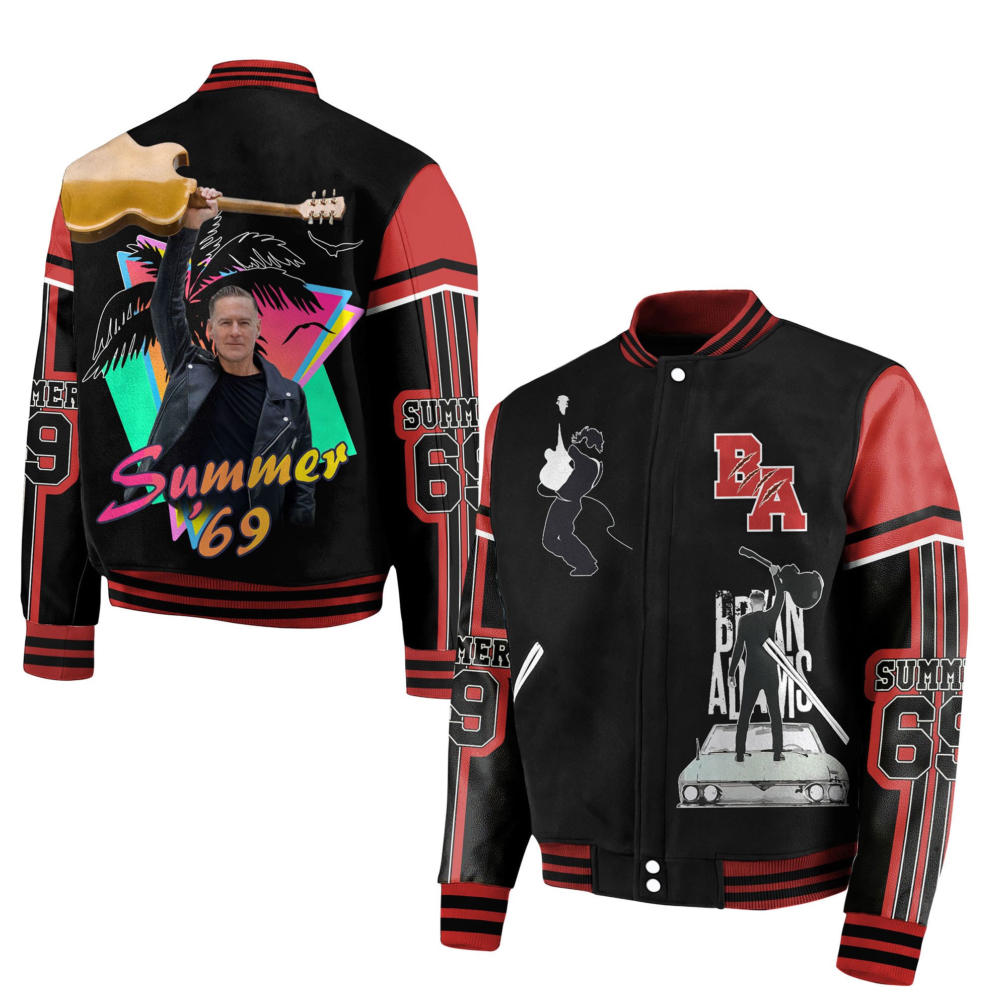 Bryan Adams New Bomber Baseball Jacket For Fan