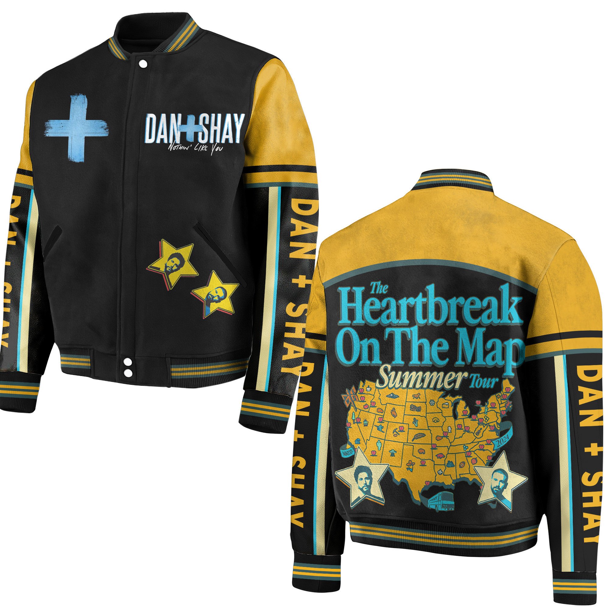 Dan And Shay New Bomber Baseball Jacket For Fan