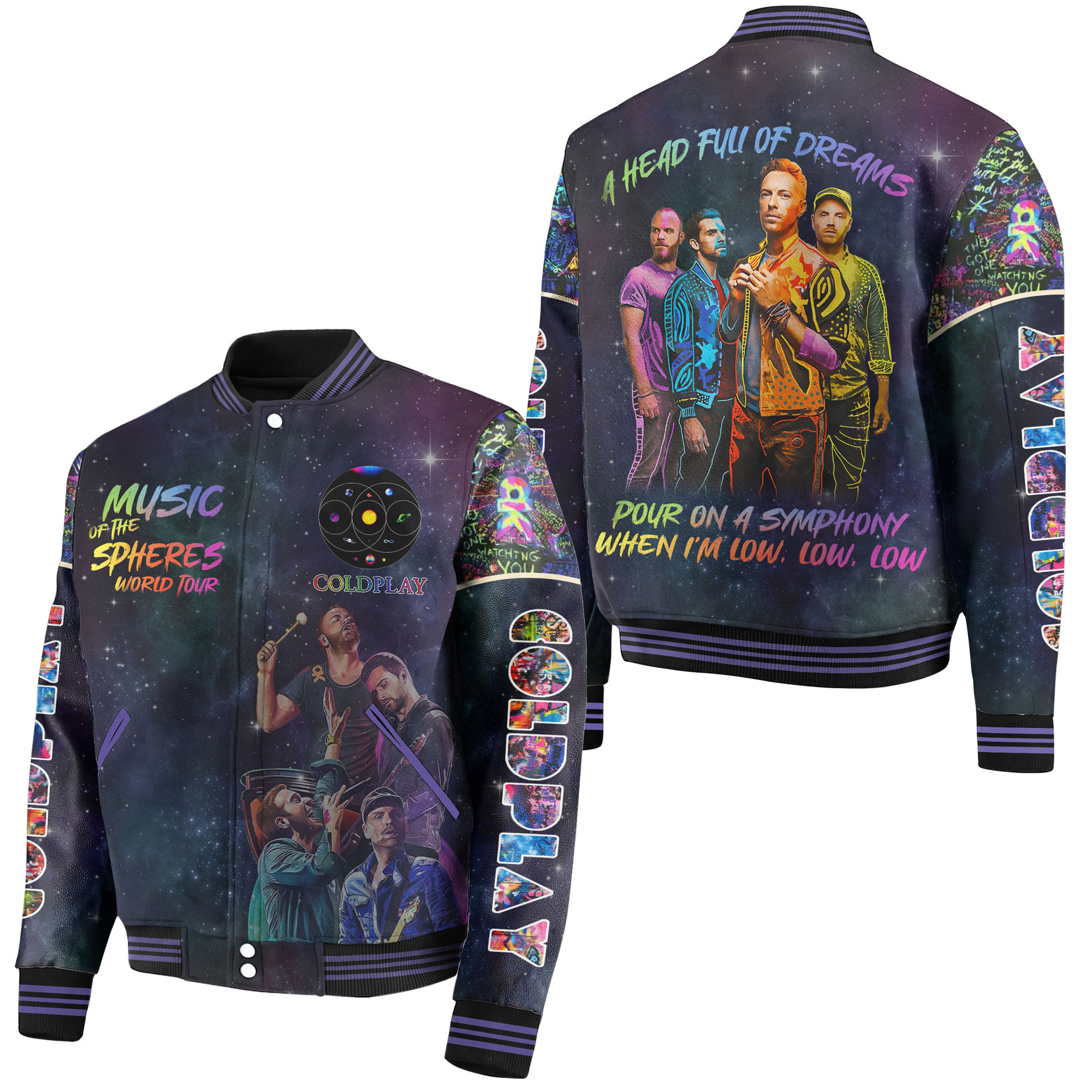 Coldplay New Bomber Baseball Jacket For Fan