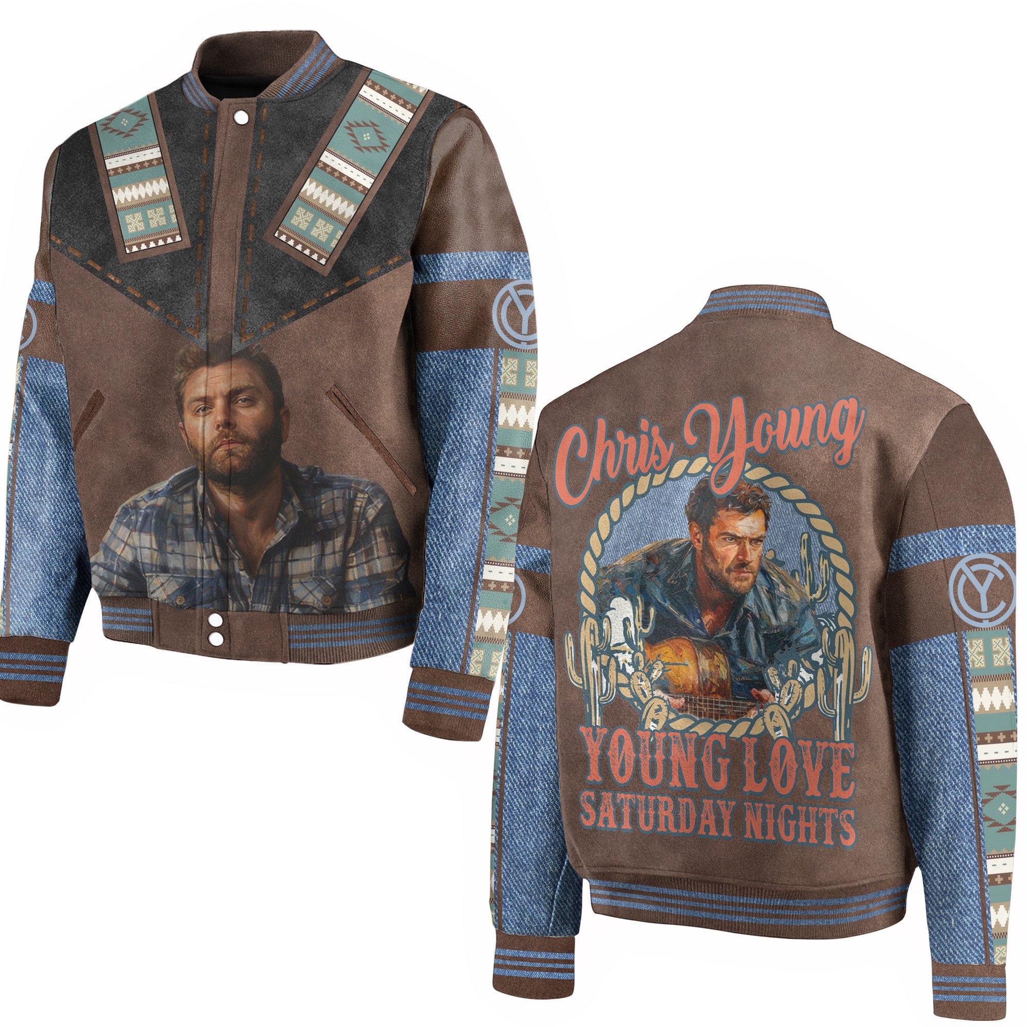 Chris Young New Bomber Baseball Jacket For Fan