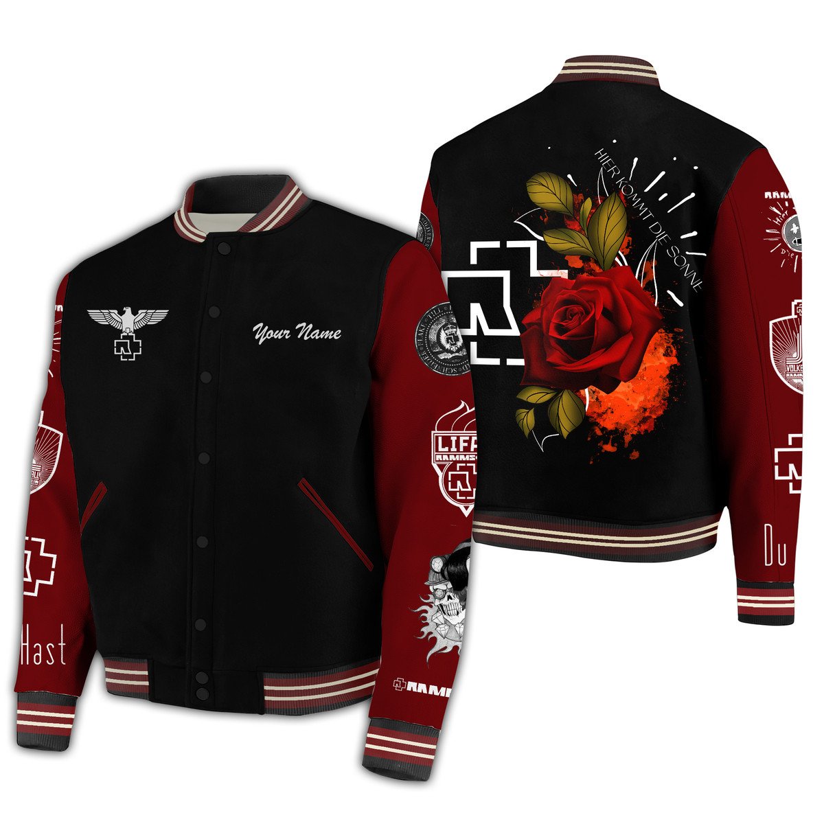 Rammstein New Bomber Baseball Jacket For Fan