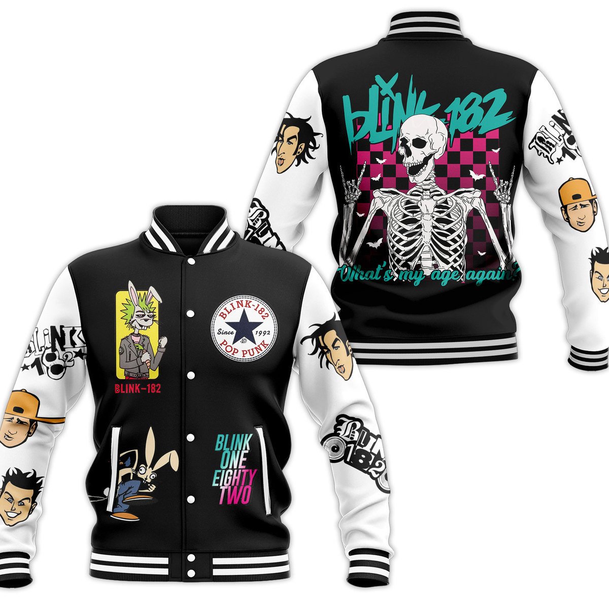 Blink 182 New Bomber Baseball Jacket For Fan