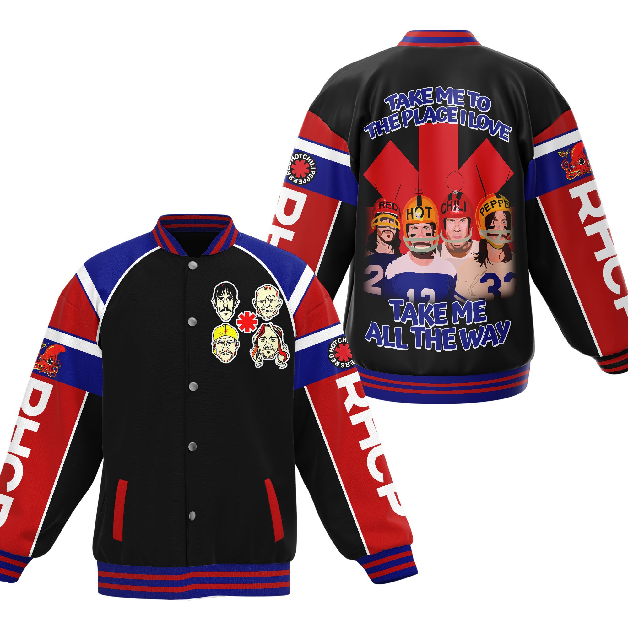 Red Hot Chili Peppers New Bomber Baseball Jacket For Fan