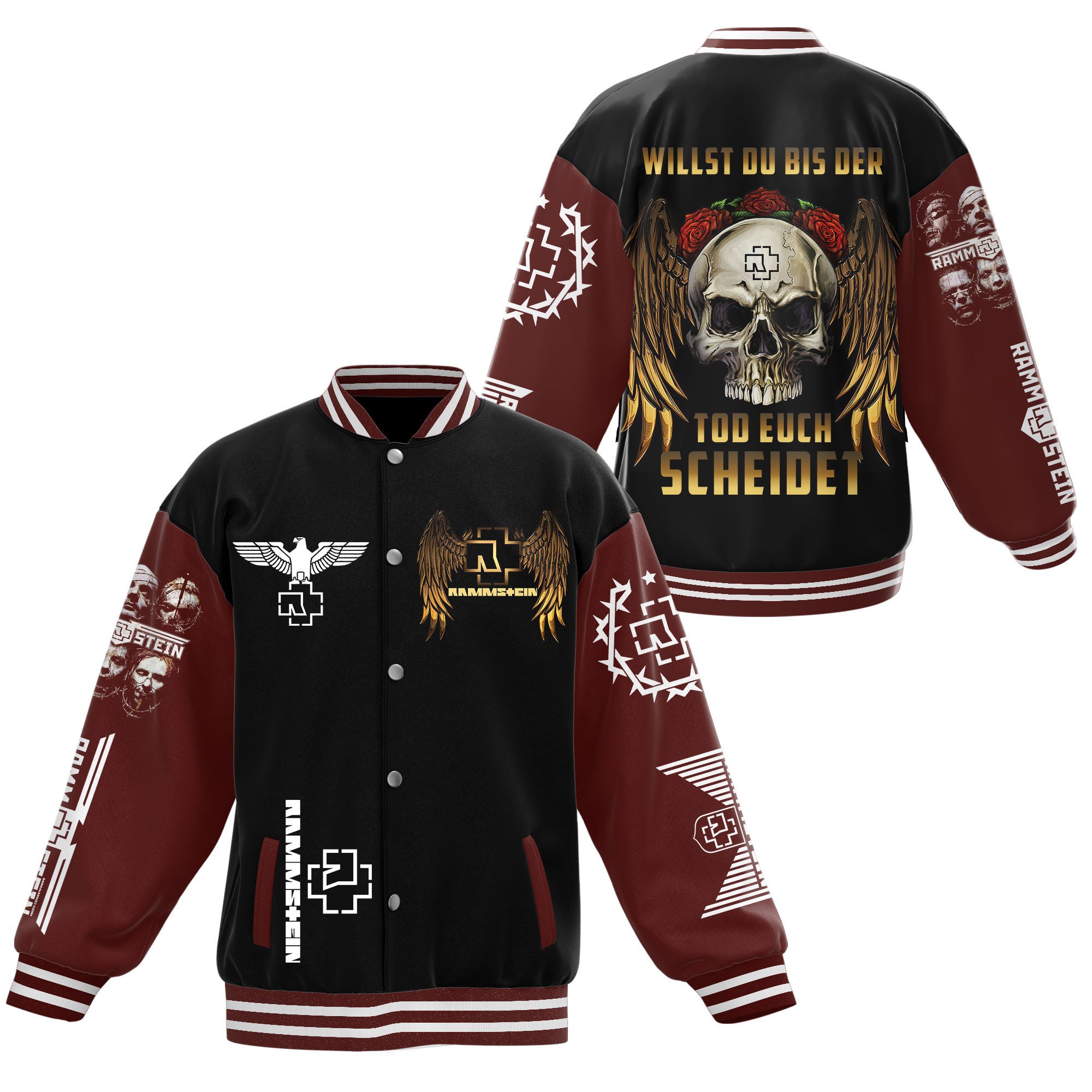 Rammstein New Bomber Baseball Jacket For Fan