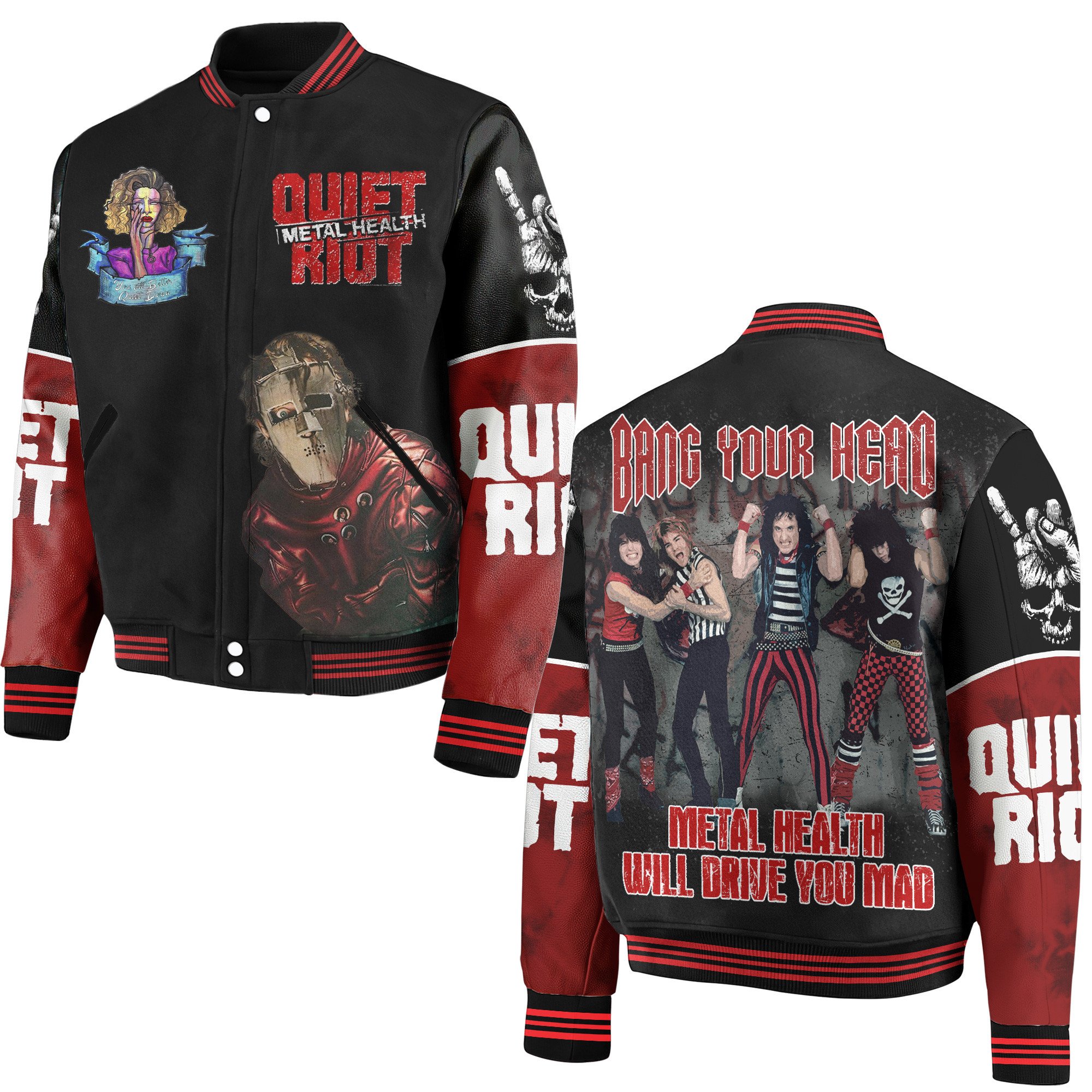Quiet Riot New Bomber Baseball Jacket For Fan