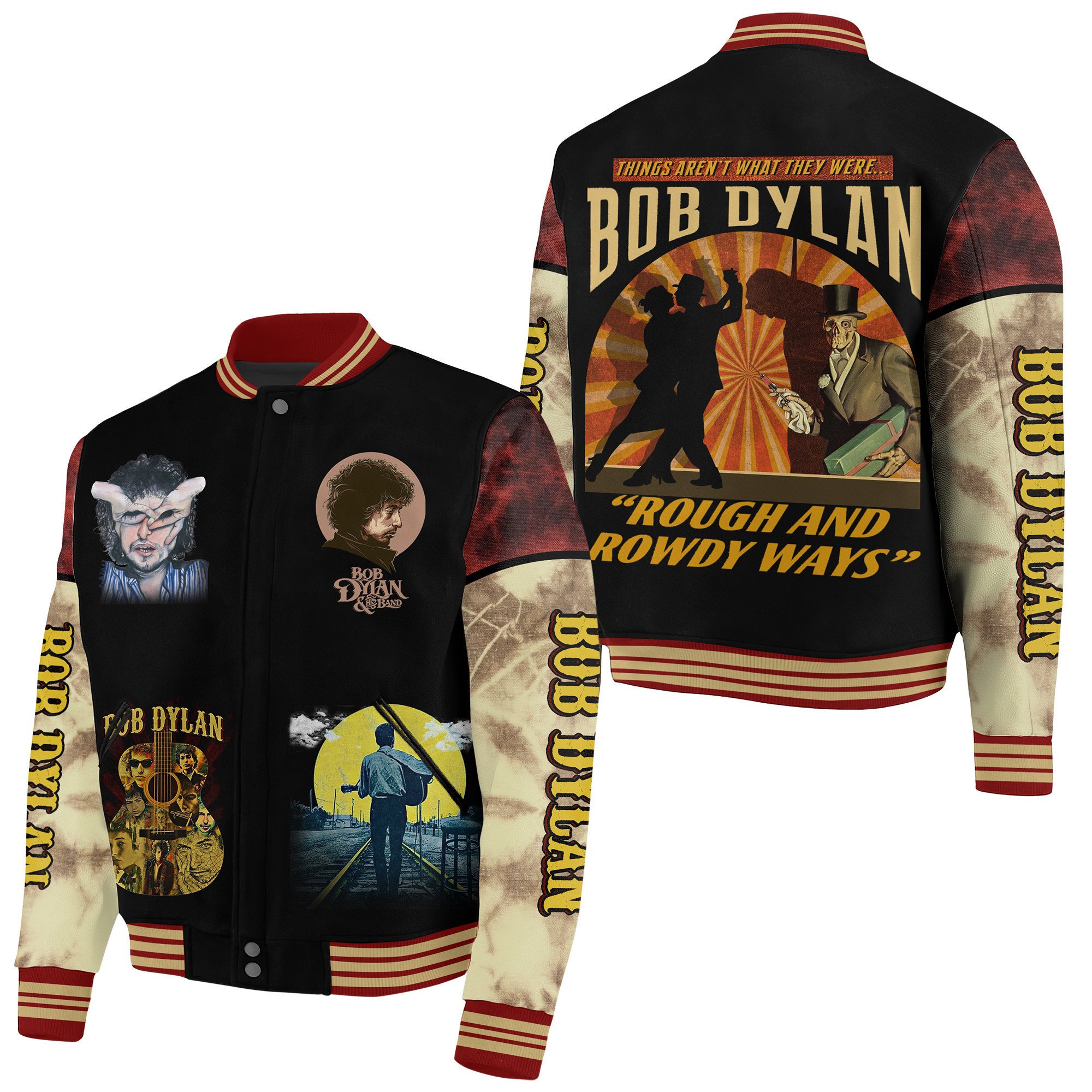 Bob Dylan New Bomber Baseball Jacket For Fan