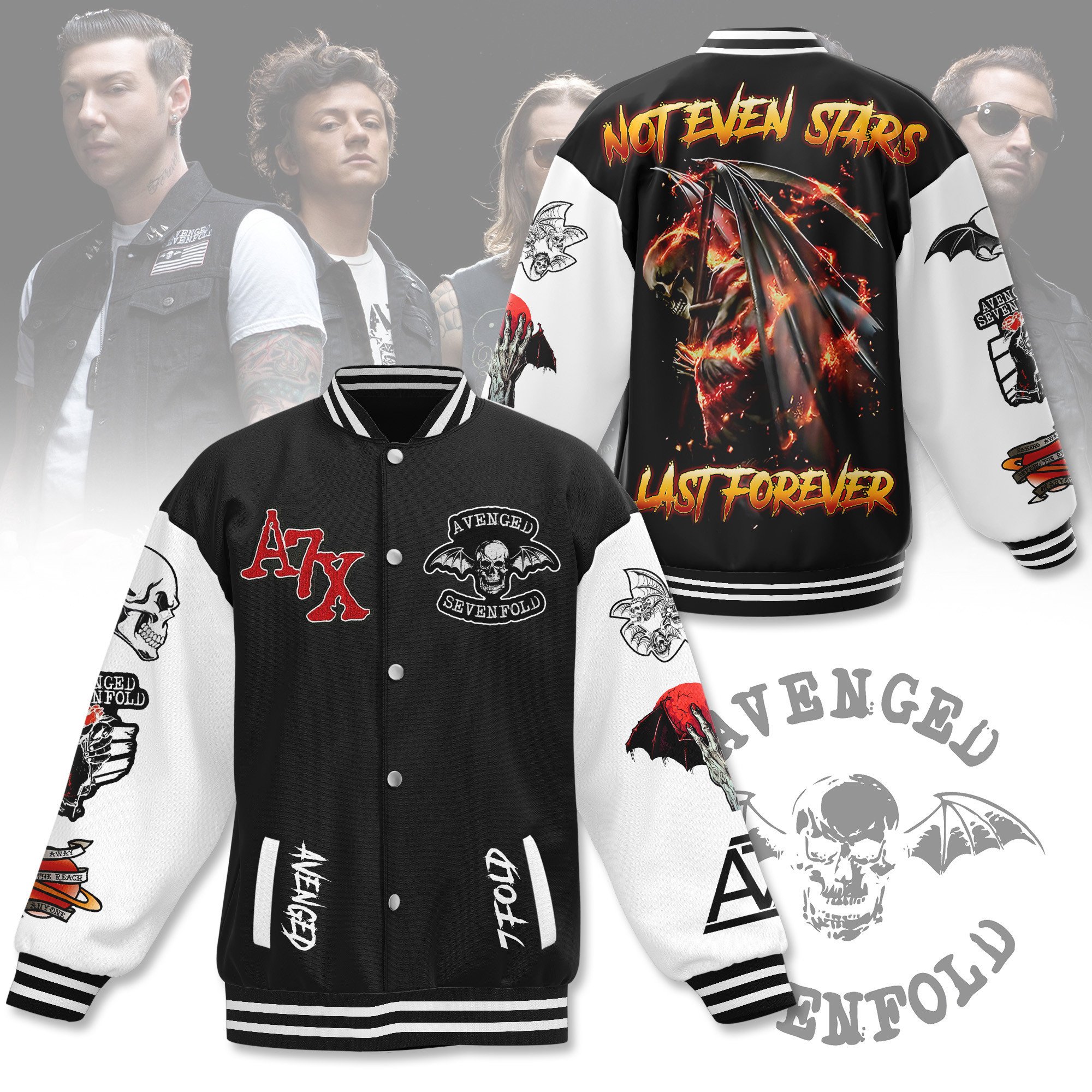 Avenged Sevenfold New Bomber Baseball Jacket For Fan