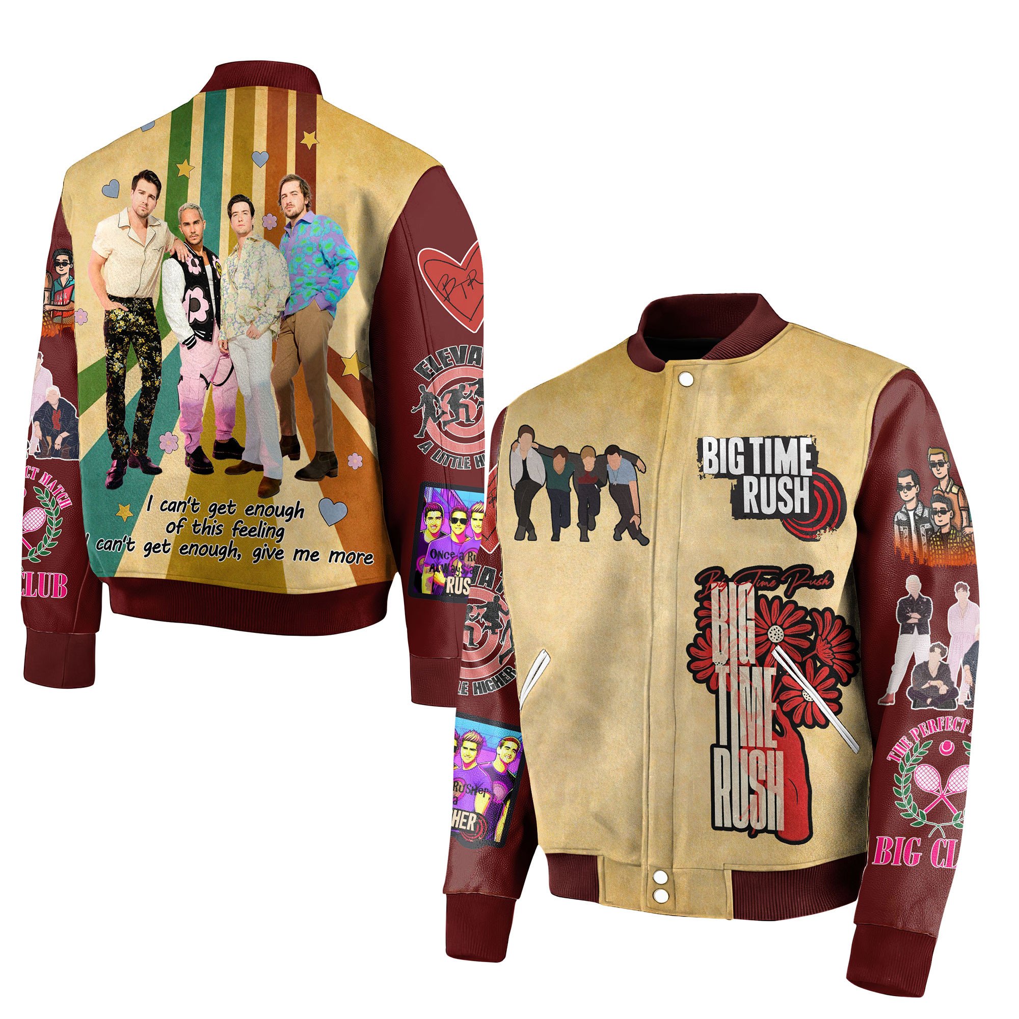 Big Time Rush New Bomber Baseball Jacket For Fan