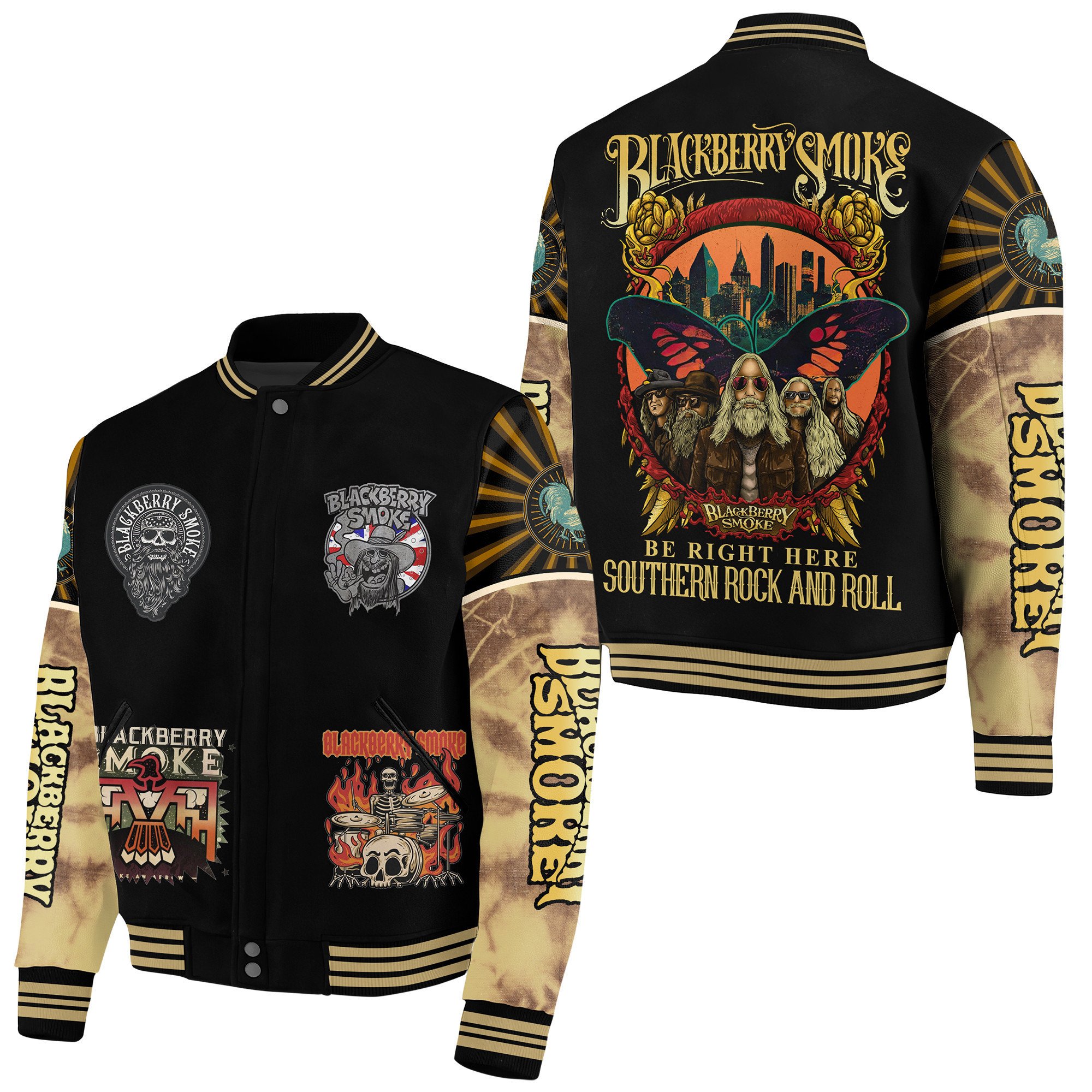Blackberry Smoke New Bomber Baseball Jacket For Fan