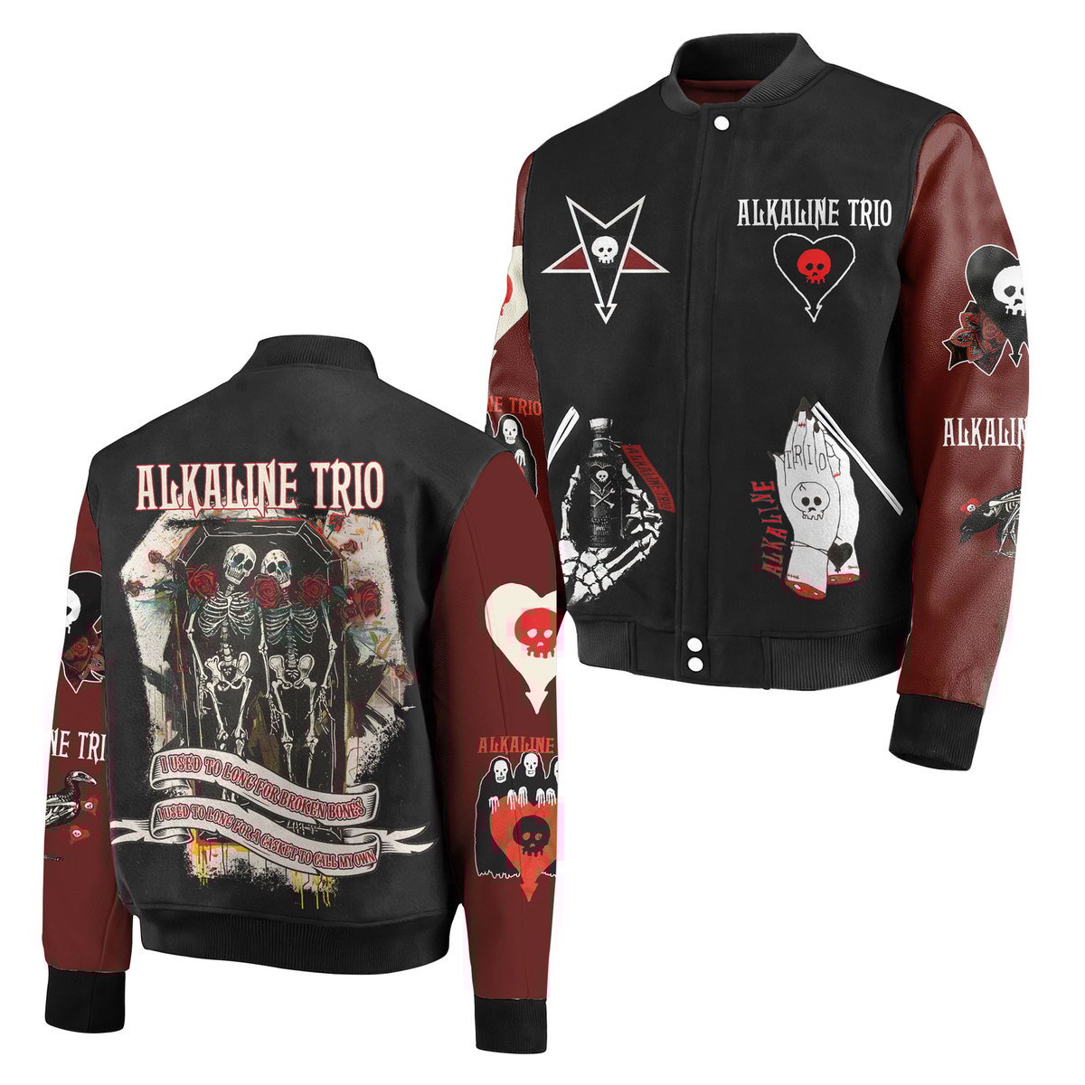 Alkaline Trio New Bomber Baseball Jacket For Fan