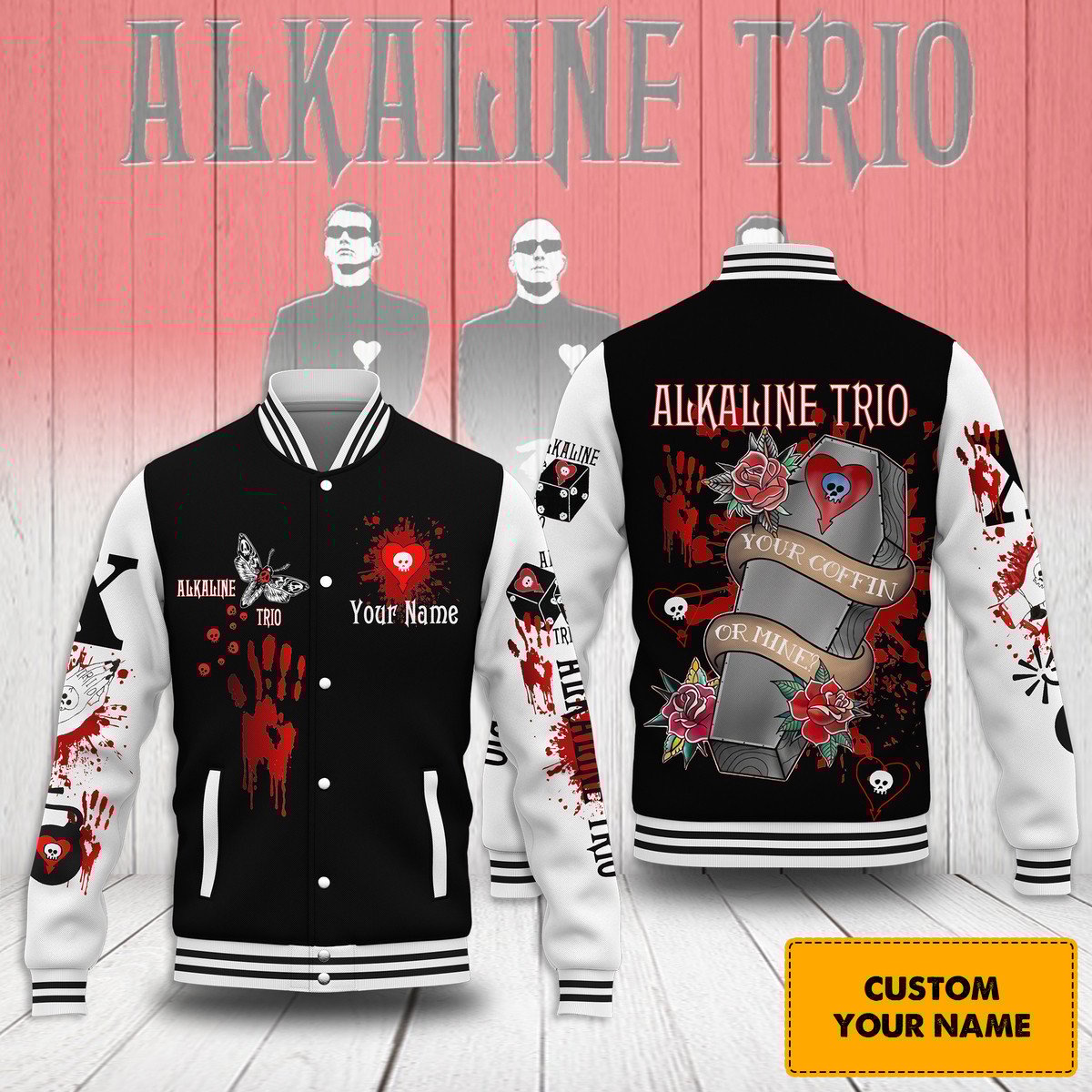 Alkaline Trio New Bomber Baseball Jacket For Fan