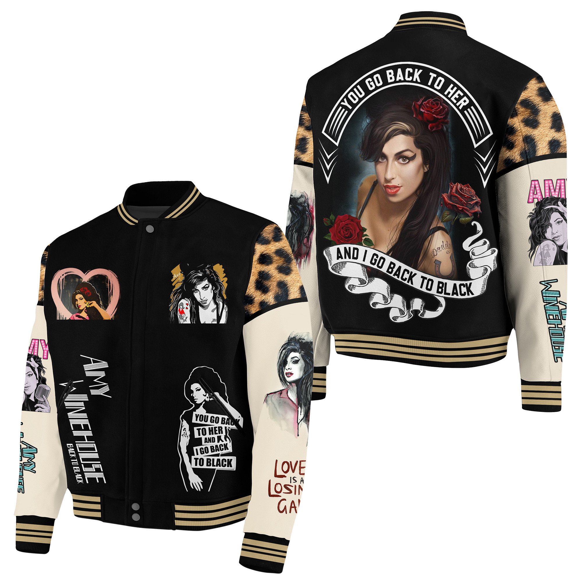 Amy Winehouse New Bomber Baseball Jacket For Fan