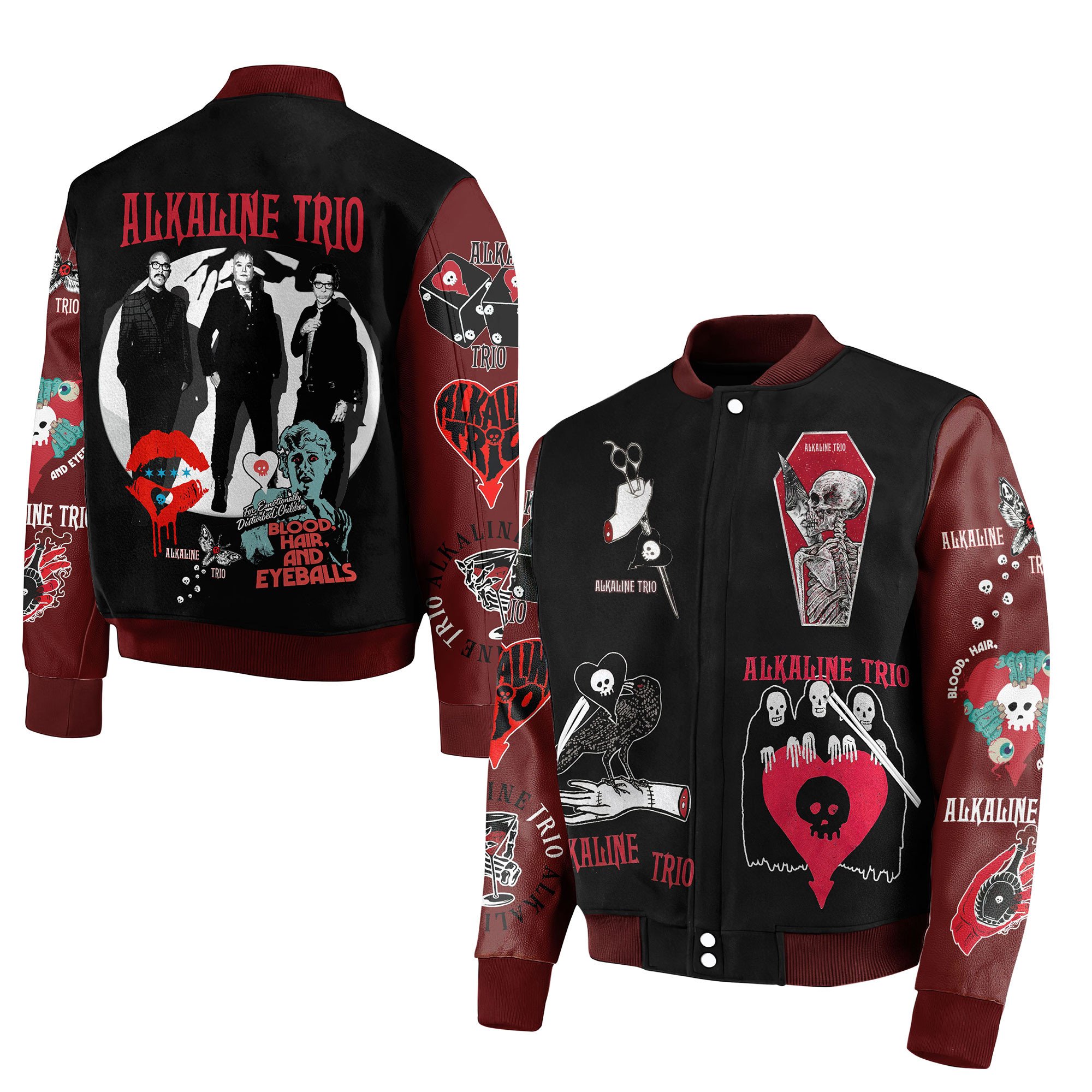 Alkaline Trio New Bomber Baseball Jacket For Fan