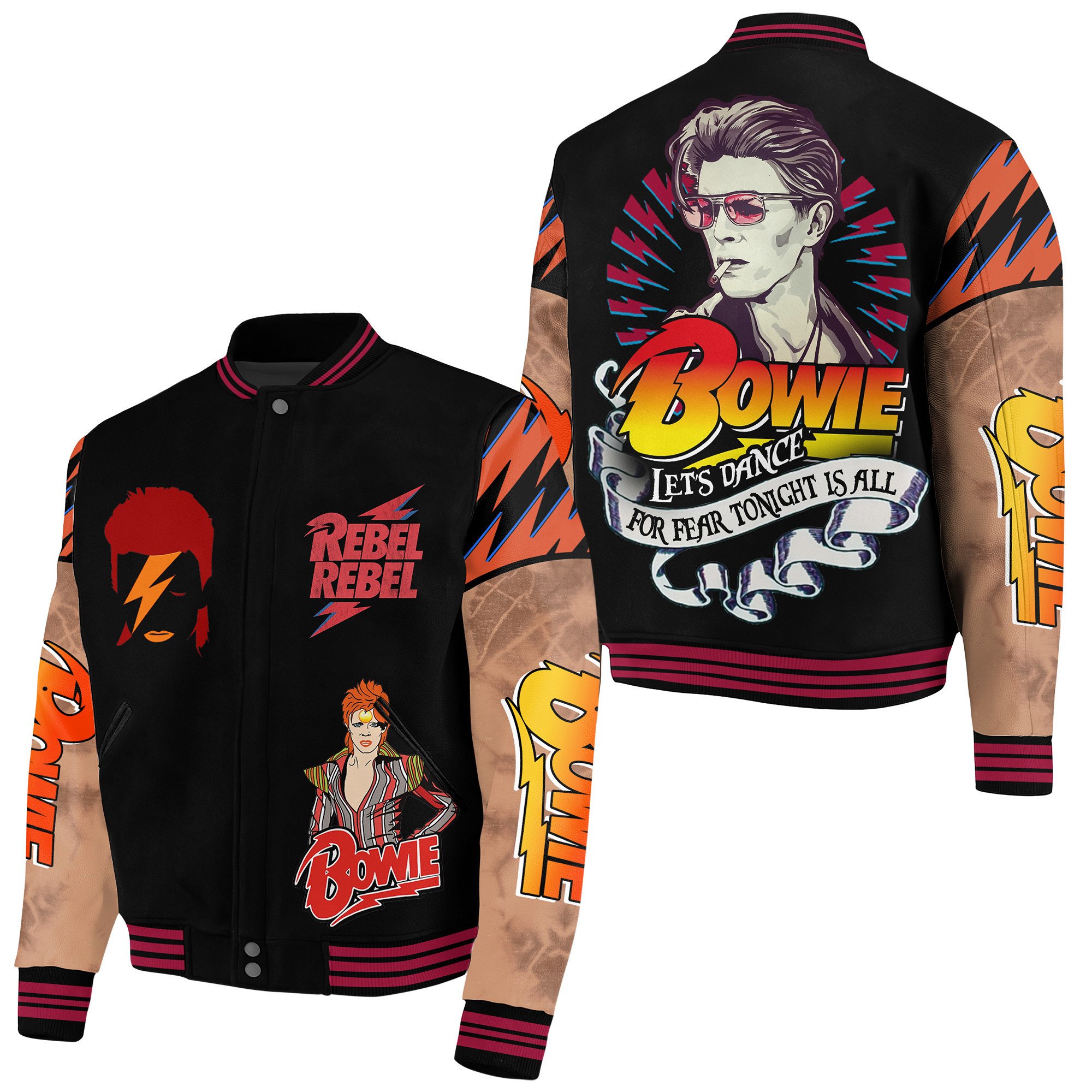 David Bowie New Bomber Baseball Jacket For Fan