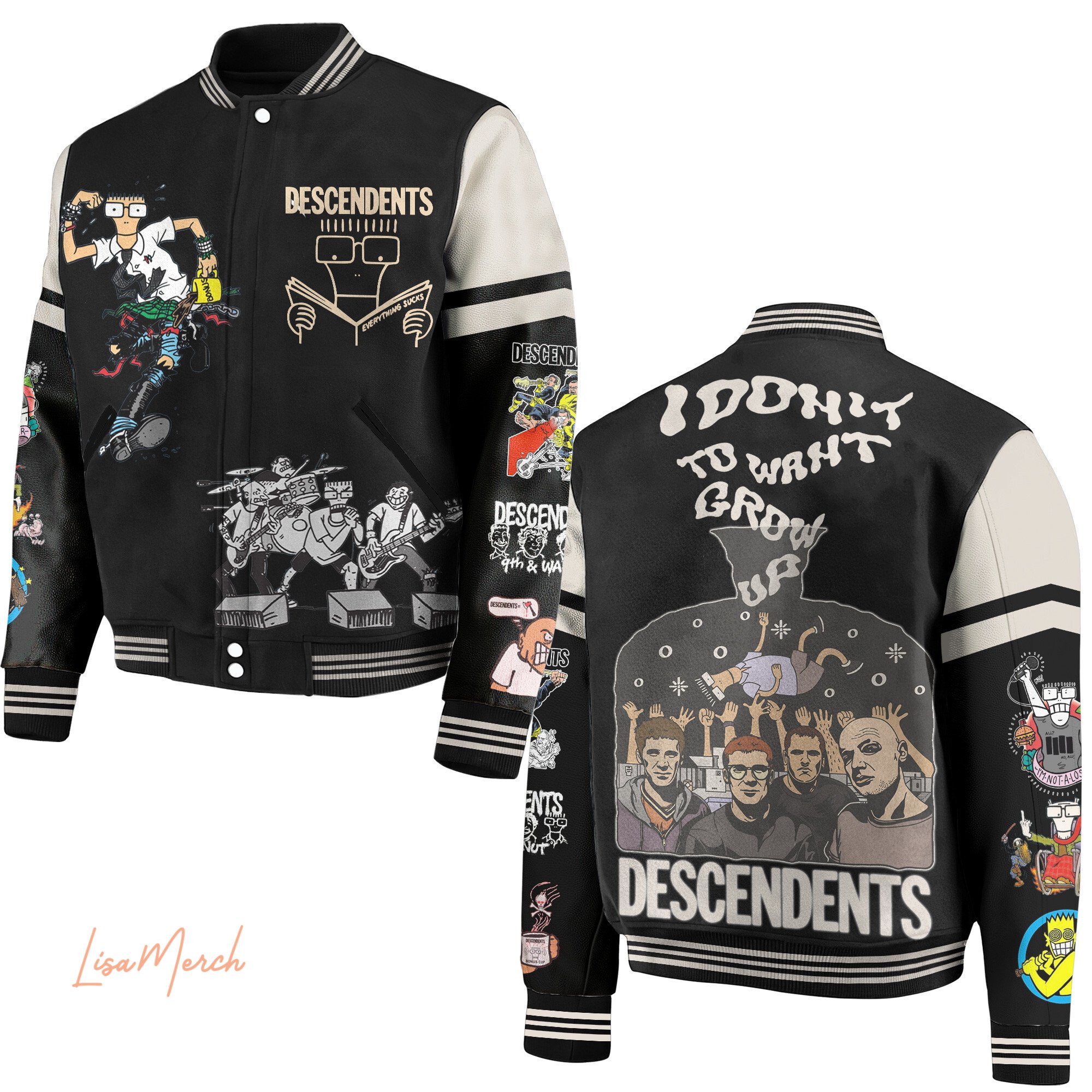 Descendents New Bomber Baseball Jacket For Fan