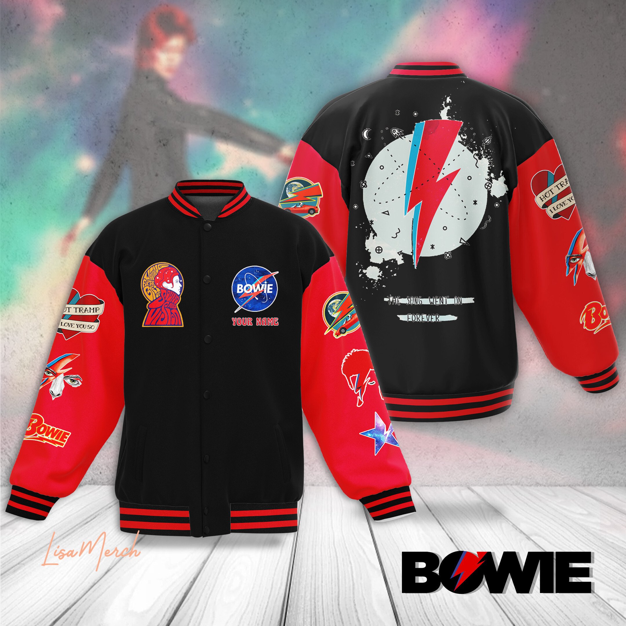 David Bowie New Bomber Baseball Jacket For Fan