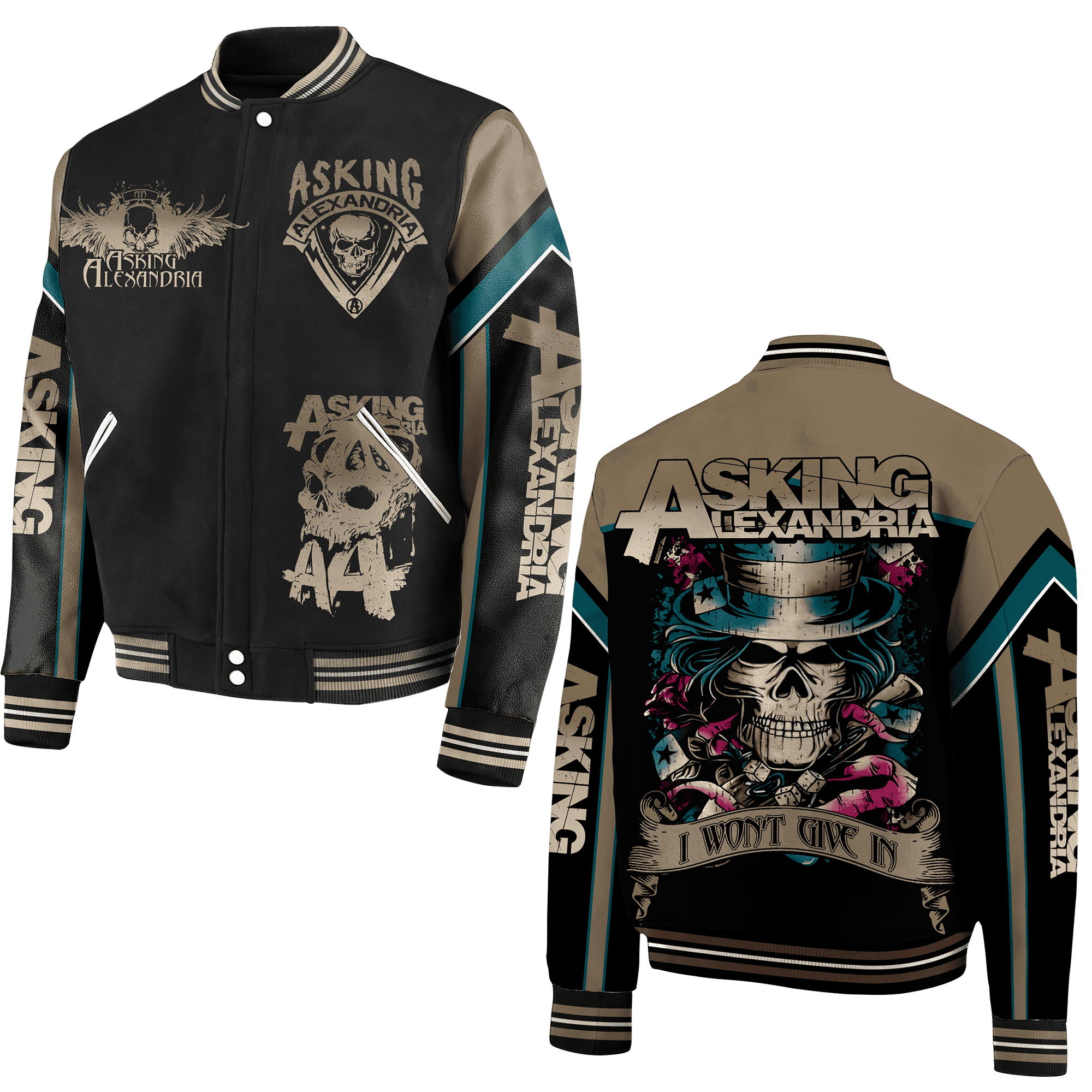 Asking Alexandria New Bomber Baseball Jacket For Fan
