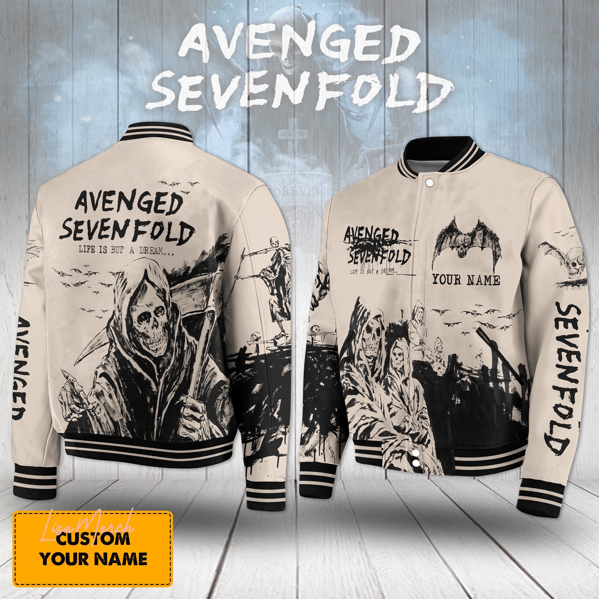 Avenged Sevenfold New Bomber Baseball Jacket For Fan