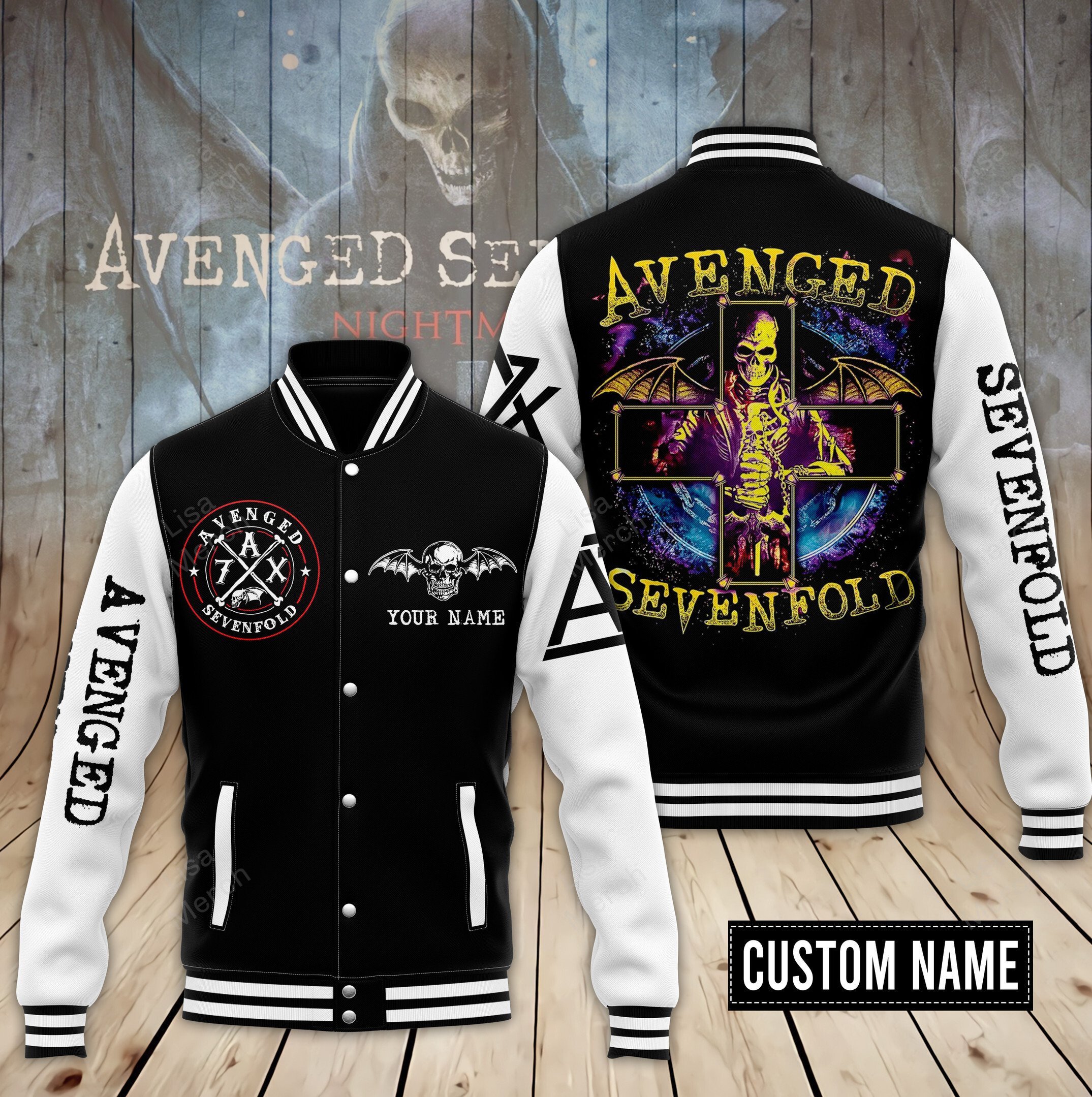 Avenged Sevenfold New Bomber Baseball Jacket For Fan
