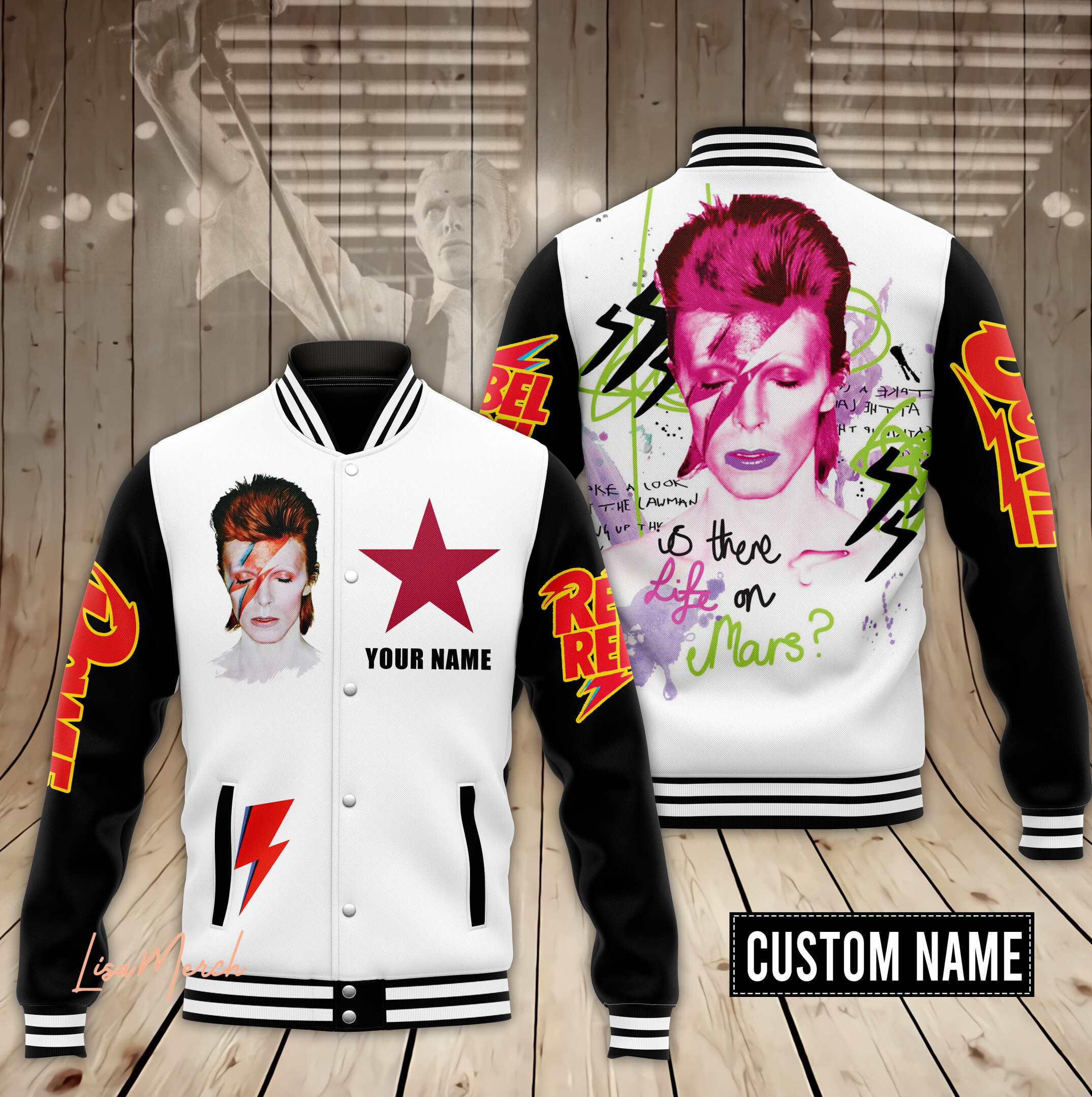 David Bowie New Bomber Baseball Jacket For Fan