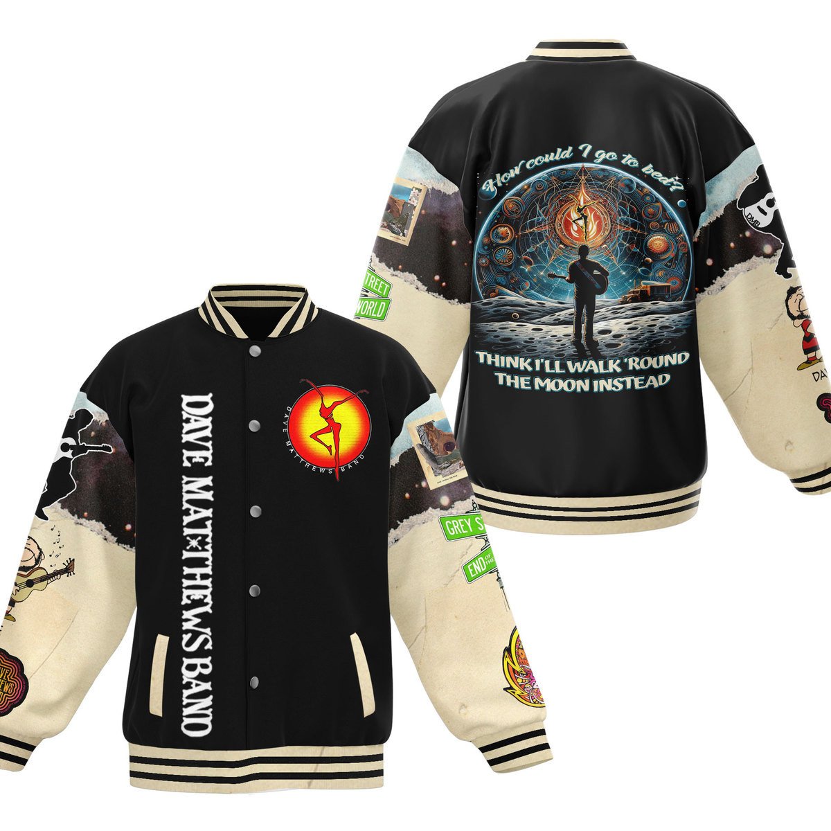 Dave Matthews Band New Bomber Baseball Jacket For Fan