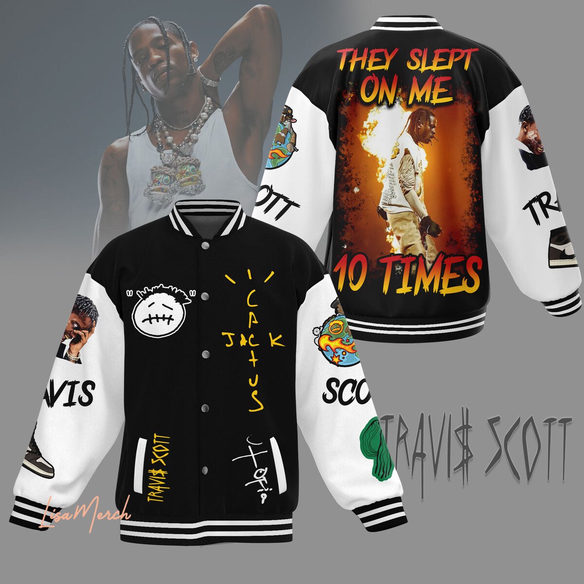 Travis Scott New Bomber Baseball Jacket For Fan