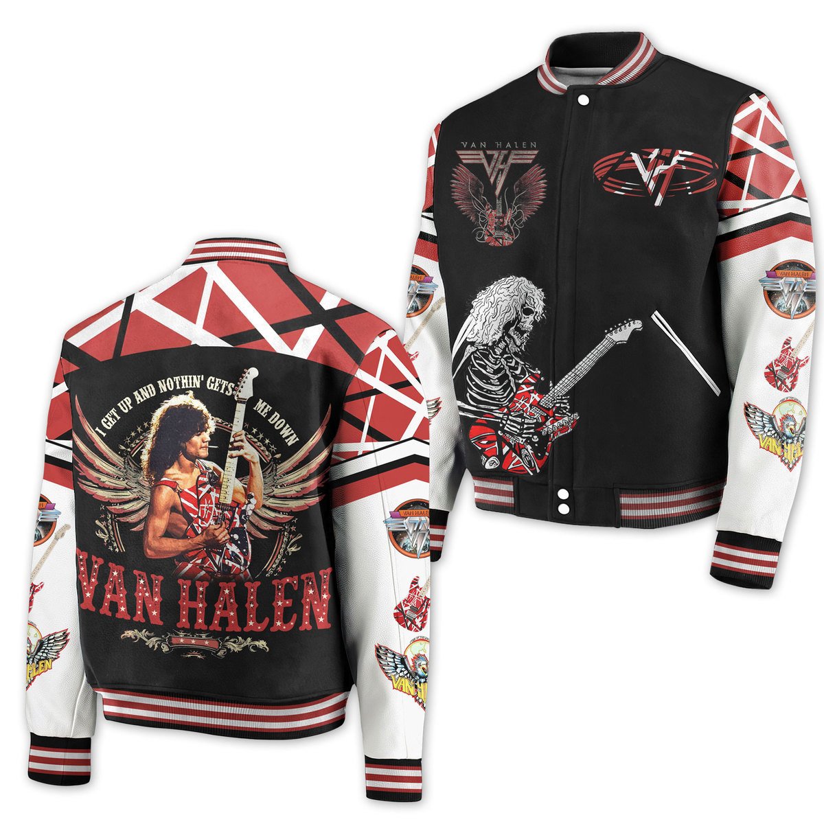 Van Halen New Bomber Baseball Jacket For Fan