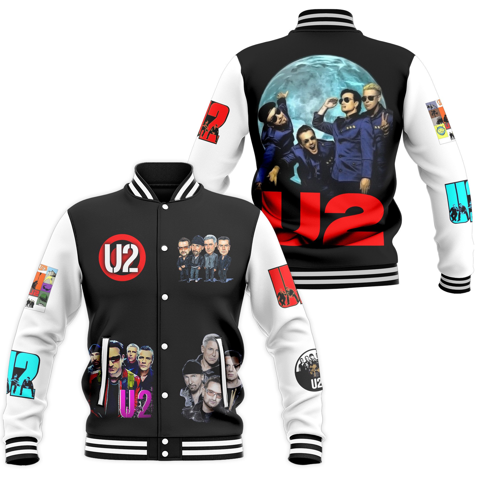 U2 New Bomber Baseball Jacket For Fan