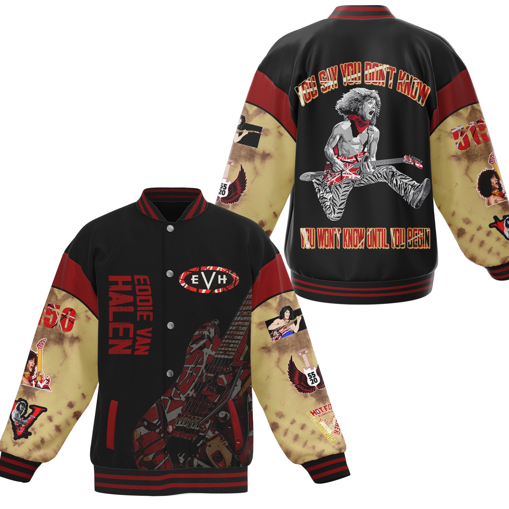 Van Halen New Bomber Baseball Jacket For Fan